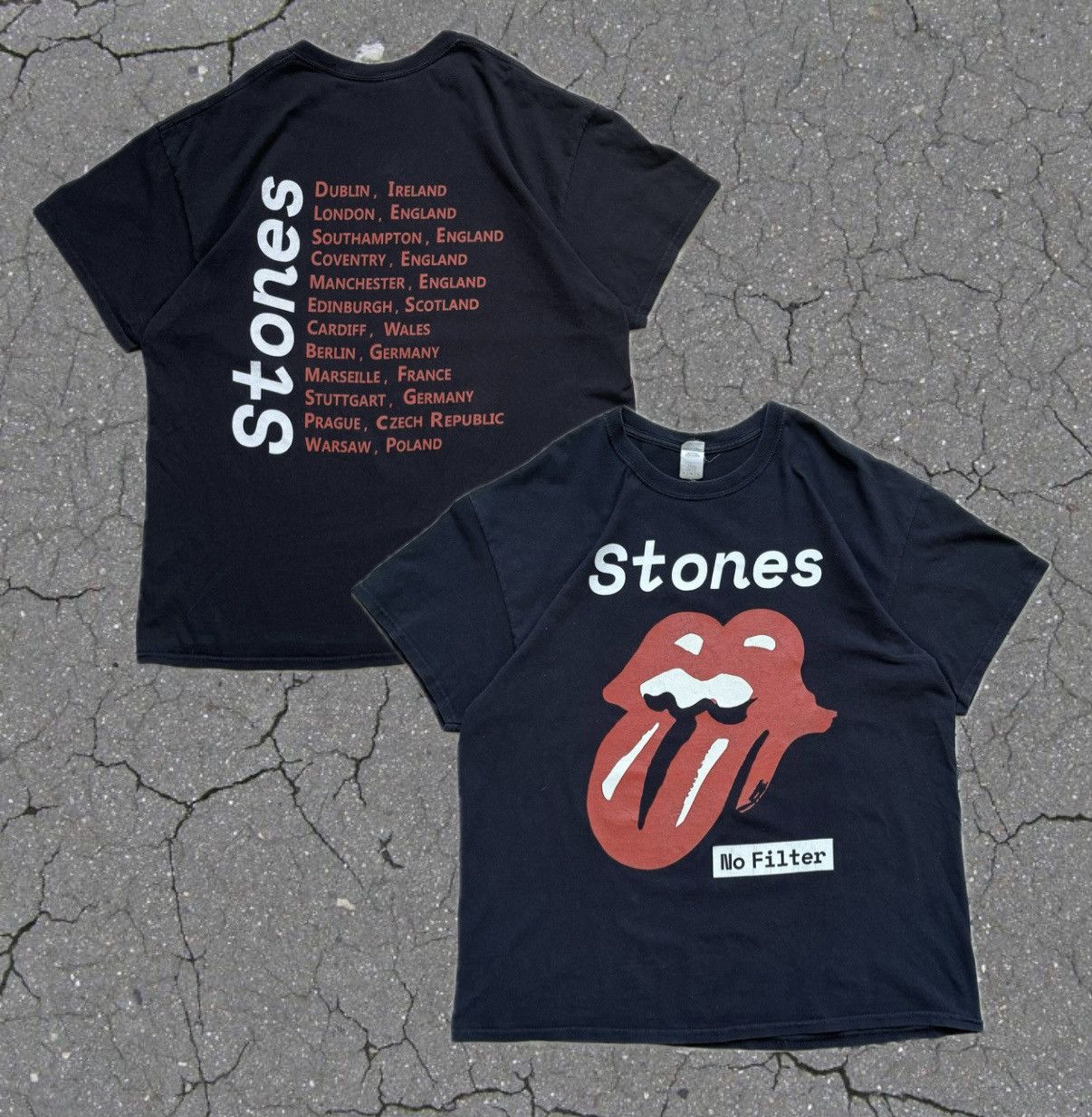 The Rolling Stones Vintage The Rolling stones Tour tee Y2K rock band Big logo Size US XL / EU 56 / 4 - 1 Thumbnail