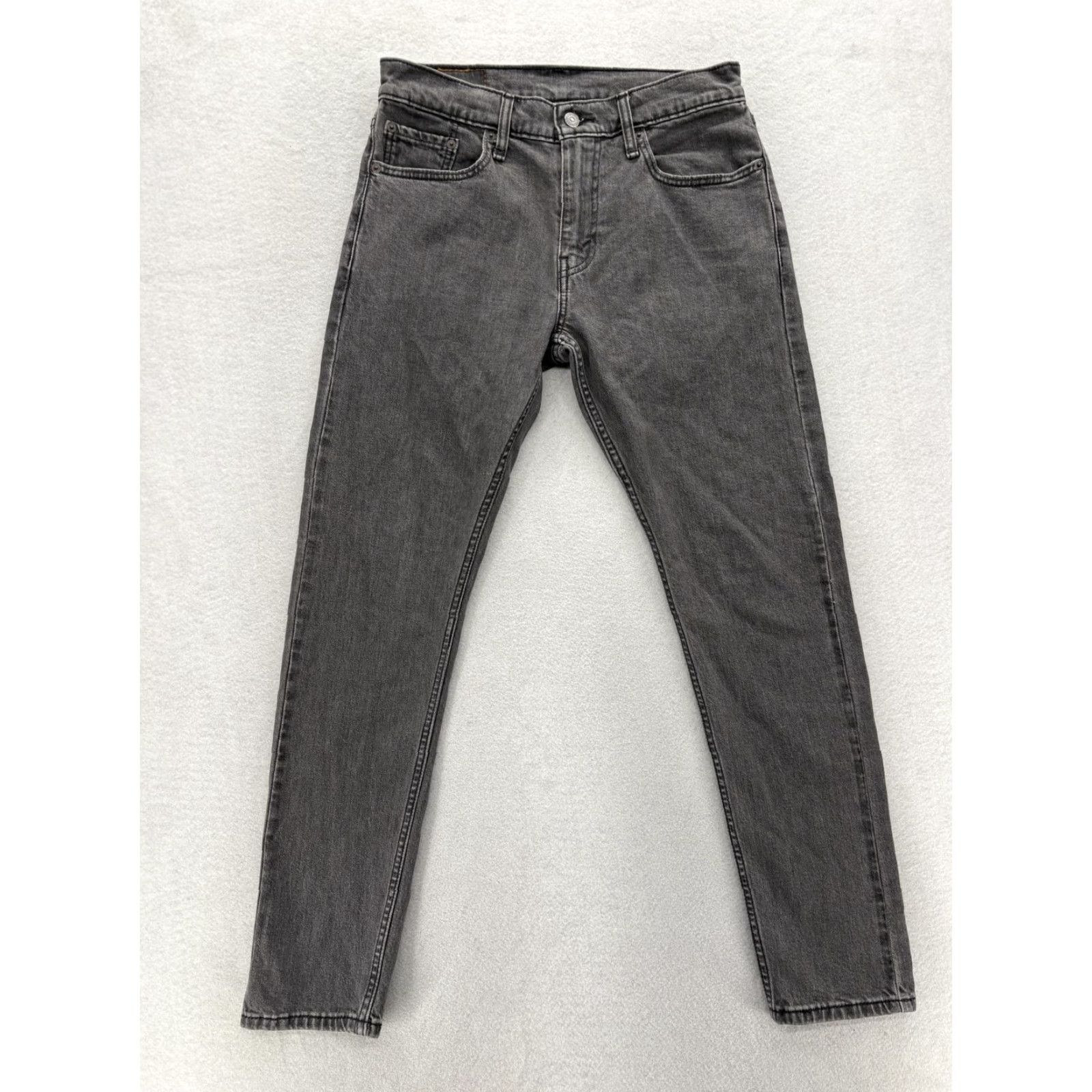 Levi's Levis 512 Jeans Mens 30x32 Gray Medium Wash Slim Tapered Denim Pants Suspenders? Size US 30 / EU 46 - 2 Thumbnail