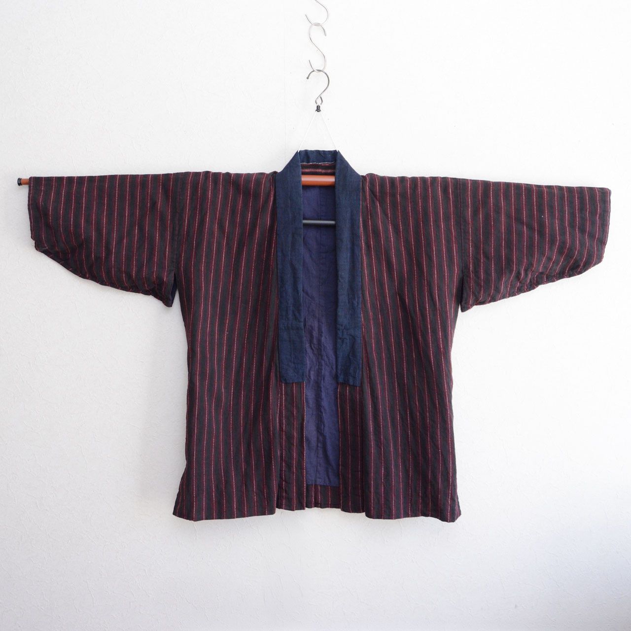 Other Japanese Noragi Jacket Cotton Indigo Collar Japan Vintage Size L / US 10 / IT 46 - 2 Thumbnail