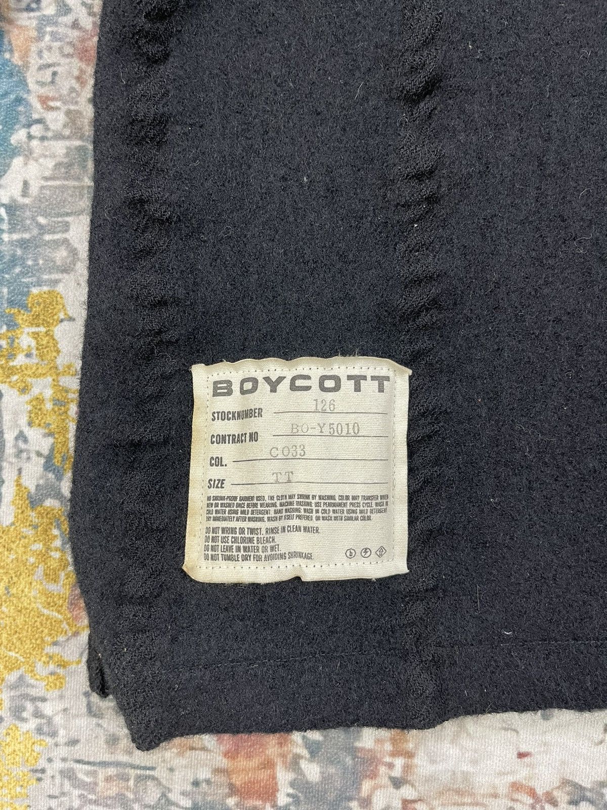 Boycott Issey Miyake Boycott Quarter Zip Wave Knit Pull Over Size US S / EU 44-46 / 1 - 6 Thumbnail