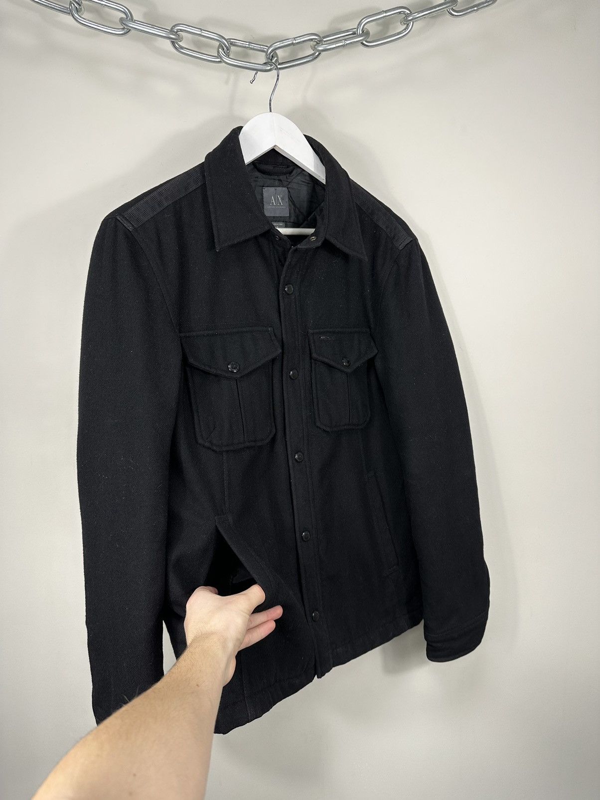 Armani Exchange Vintage Armani Exchange Luxury Designer Archival Wool Jacket Size US M / EU 48-50 / 2 - 4 Thumbnail