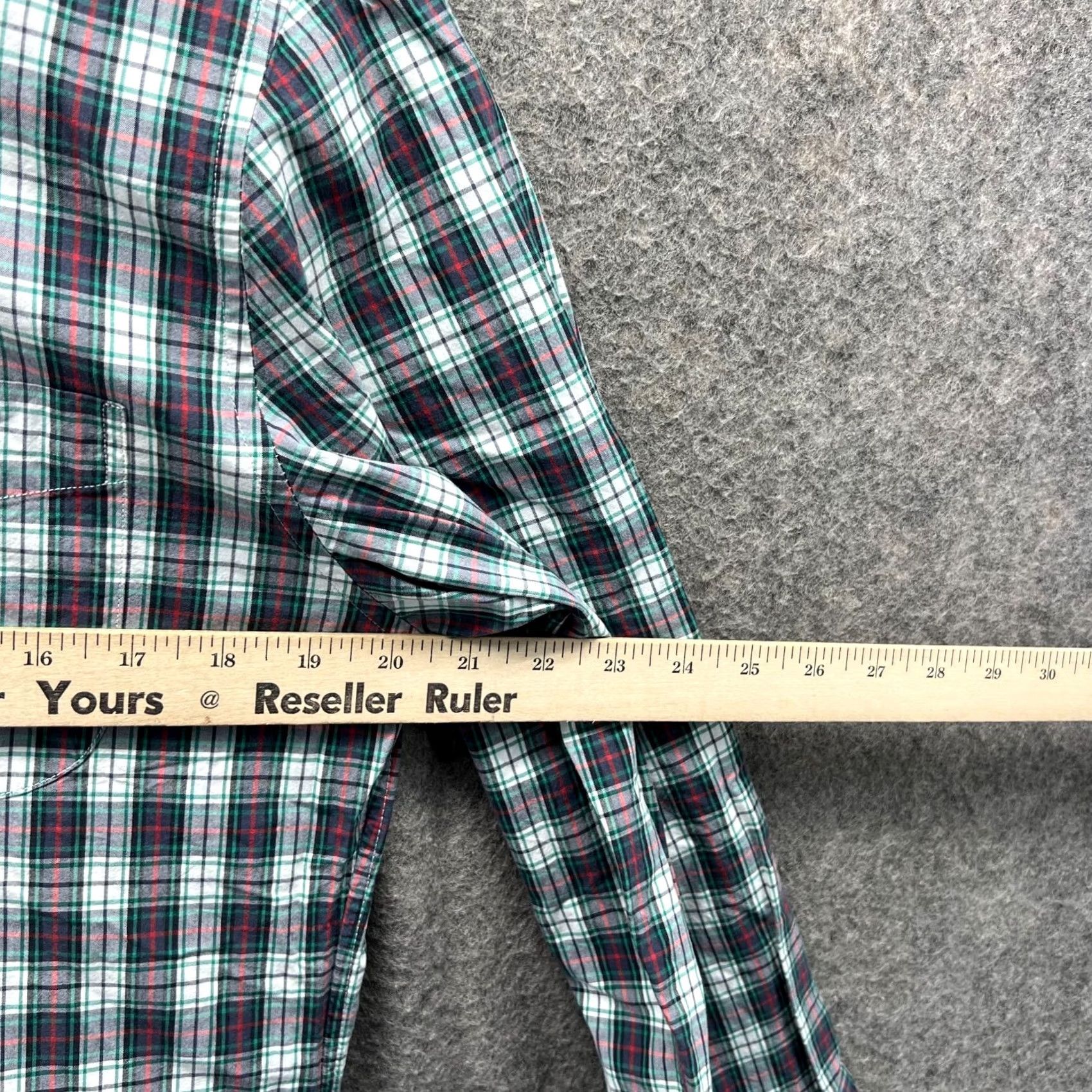 J.Crew J.CREW Shirt Mens M Green Red Button-Down Plaid Cotton Classic Preppy Vintage No Size US M / EU 48-50 / 2 - 4 Thumbnail