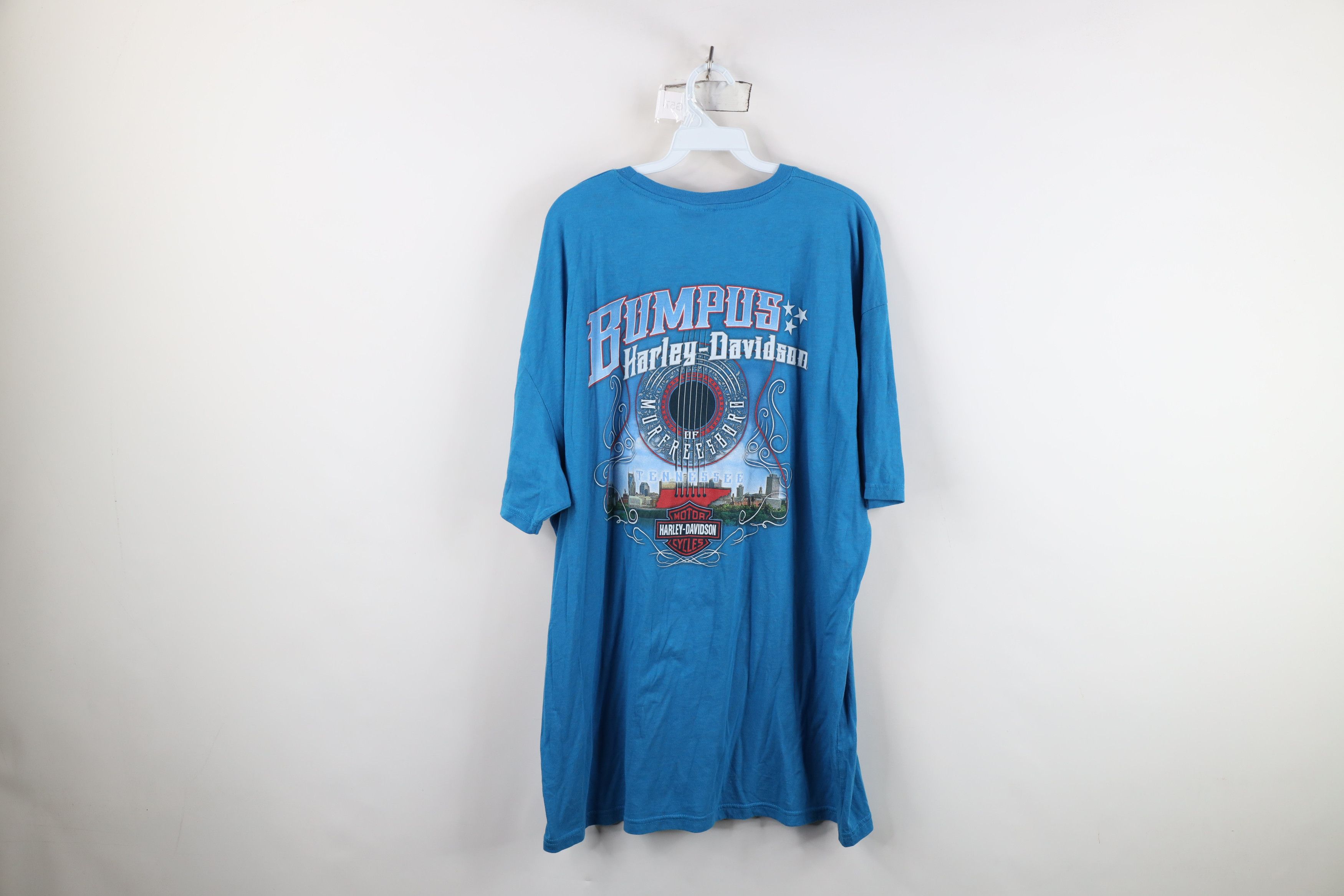 Harley Davidson Harley Davidson Spell Out Big Logo Jersey Knit T-Shirt Blue Size US XXL / EU 58 / 5 - 14 Thumbnail
