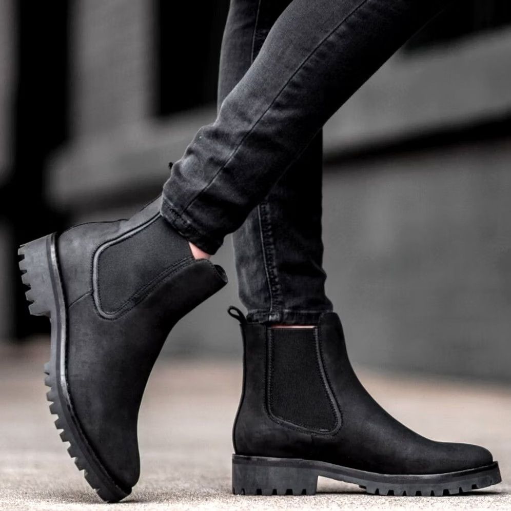 Thursday Boot Company Thursday Boot Co. Legend Chelsea Black Matte Leather Lug Sole Womens US 7 Size US 7 / IT 37 - 3 Thumbnail