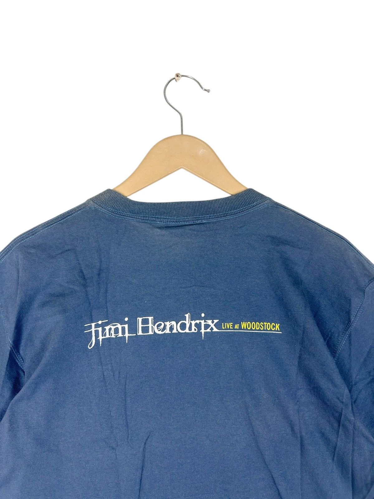 Band Tees × Jimi Hendrix × Vintage Vintage Jimi Hendrix Live At Woodstock / Rock Guitarist Size US L / EU 52-54 / 3 - 4 Thumbnail