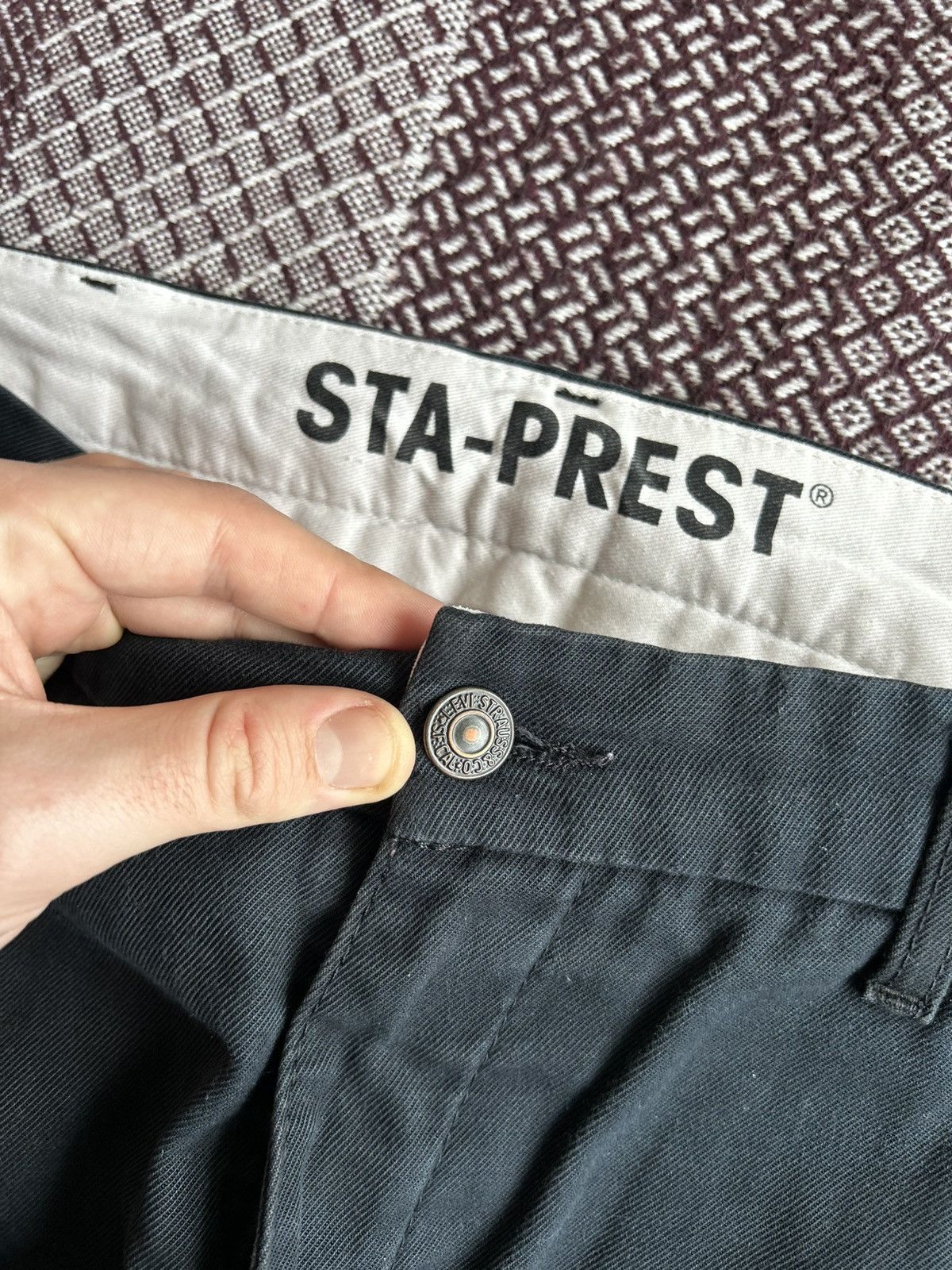 Levi's Vintage 90s Levis Sta-Prest Denim Jeans Solid Style Size W34 Size US 34 / EU 50 - 9 Thumbnail