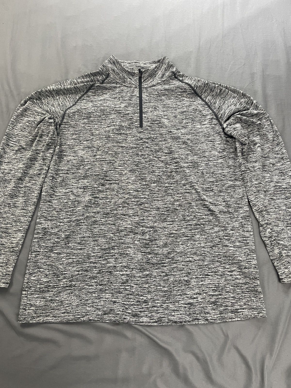 Under Armour Men Large Under Armour Tech 1/2 Zip Long Sleeve Shirt Gray Size US L / EU 52-54 / 3 - 2 Thumbnail