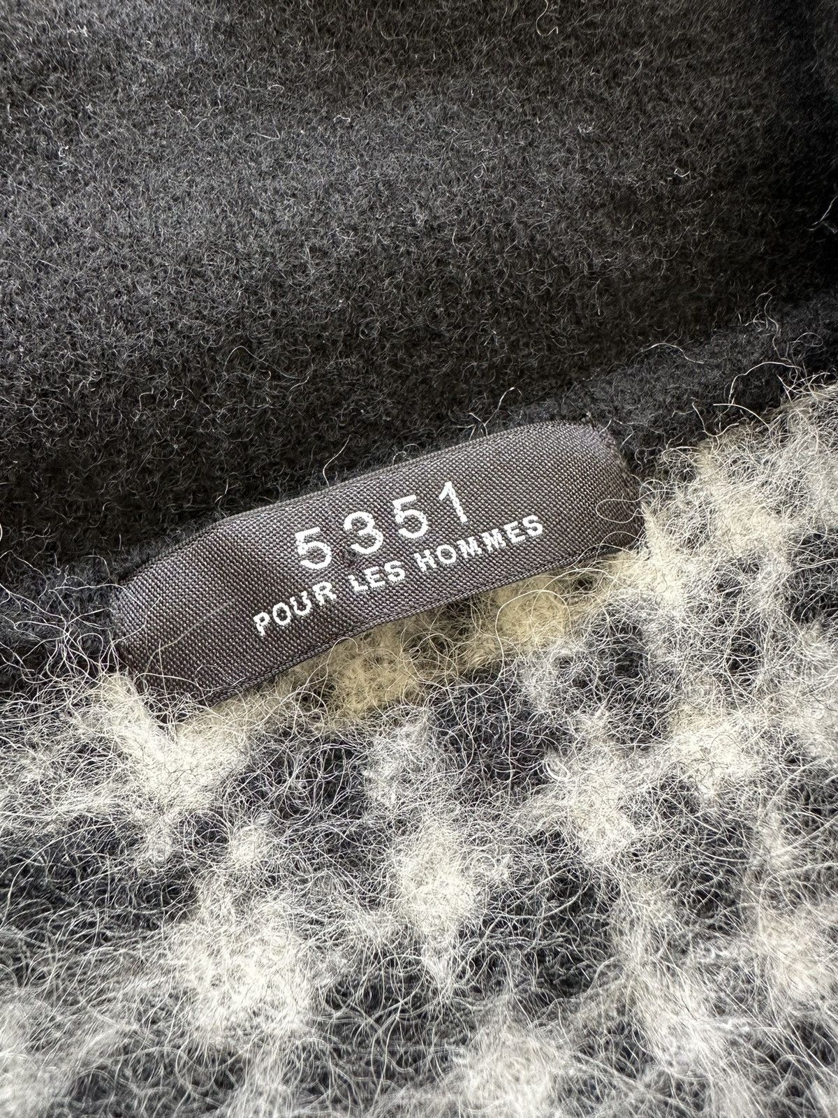 5351 POUR LES HOMMES 5351 Pour Les Hommes Mitsuke knit mohair slim sweater Size US S / EU 44-46 / 1 - 9 Thumbnail