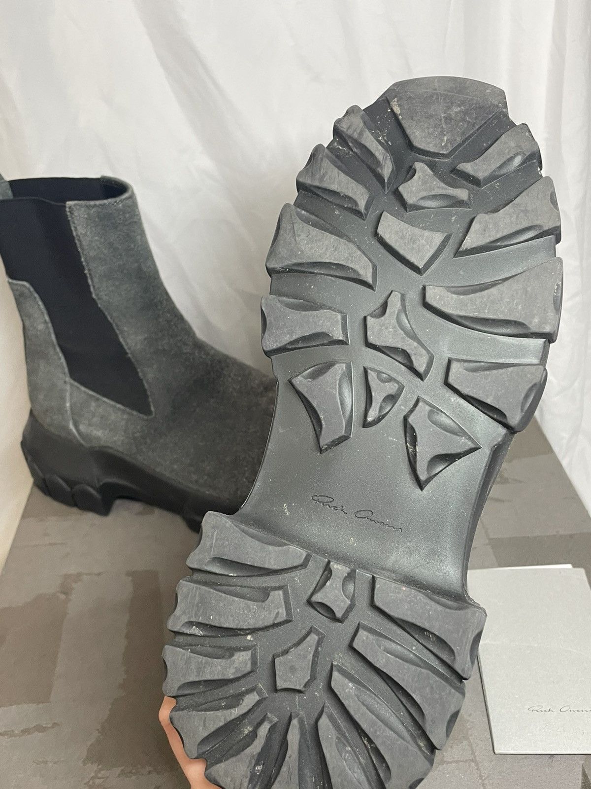 Rick Owens Rick Owens Beetle Bozo Tractor Boots (37) Size US 7.5 / IT 37.5 - 2 Thumbnail