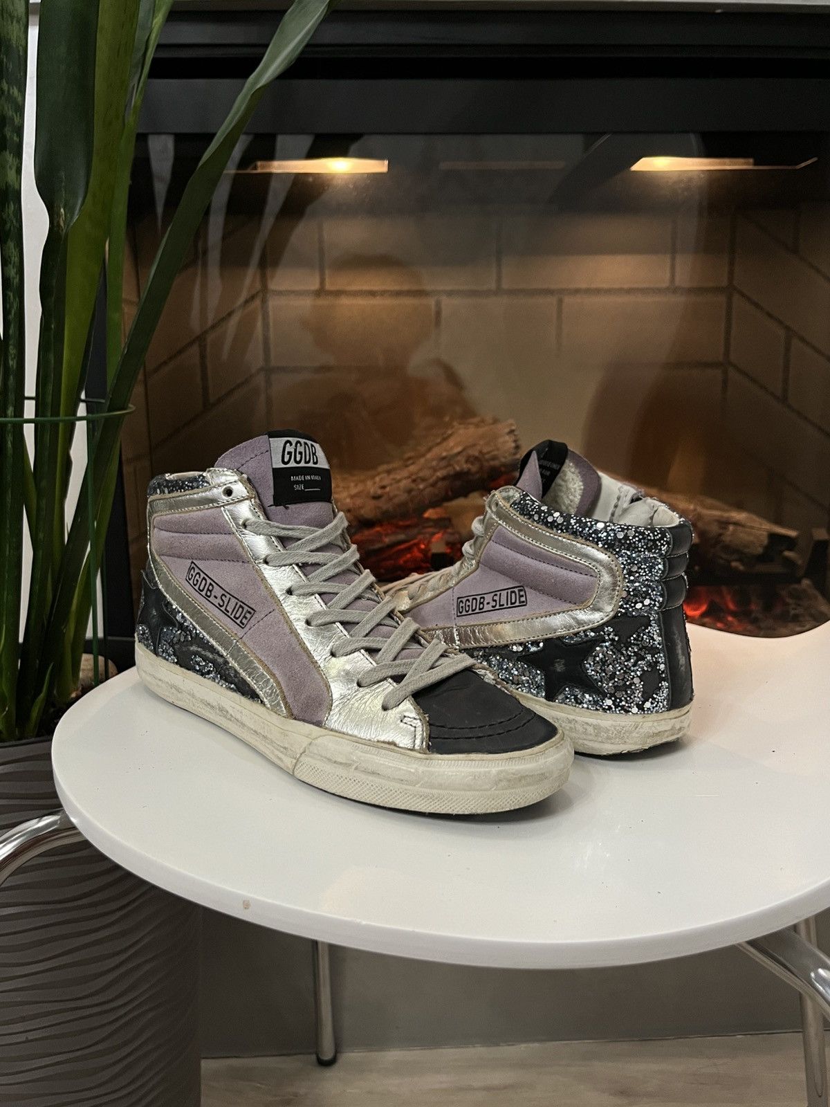 Golden Goose 🔥Golden Goose Slide Super Star Glitter Sneakers GGDB Size US 6 / IT 36 - 1 Thumbnail