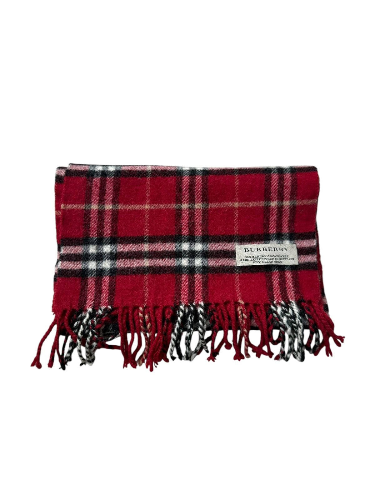 Burberry Burberry Merino Cashmere Scarf Size ONE SIZE - 1 Thumbnail