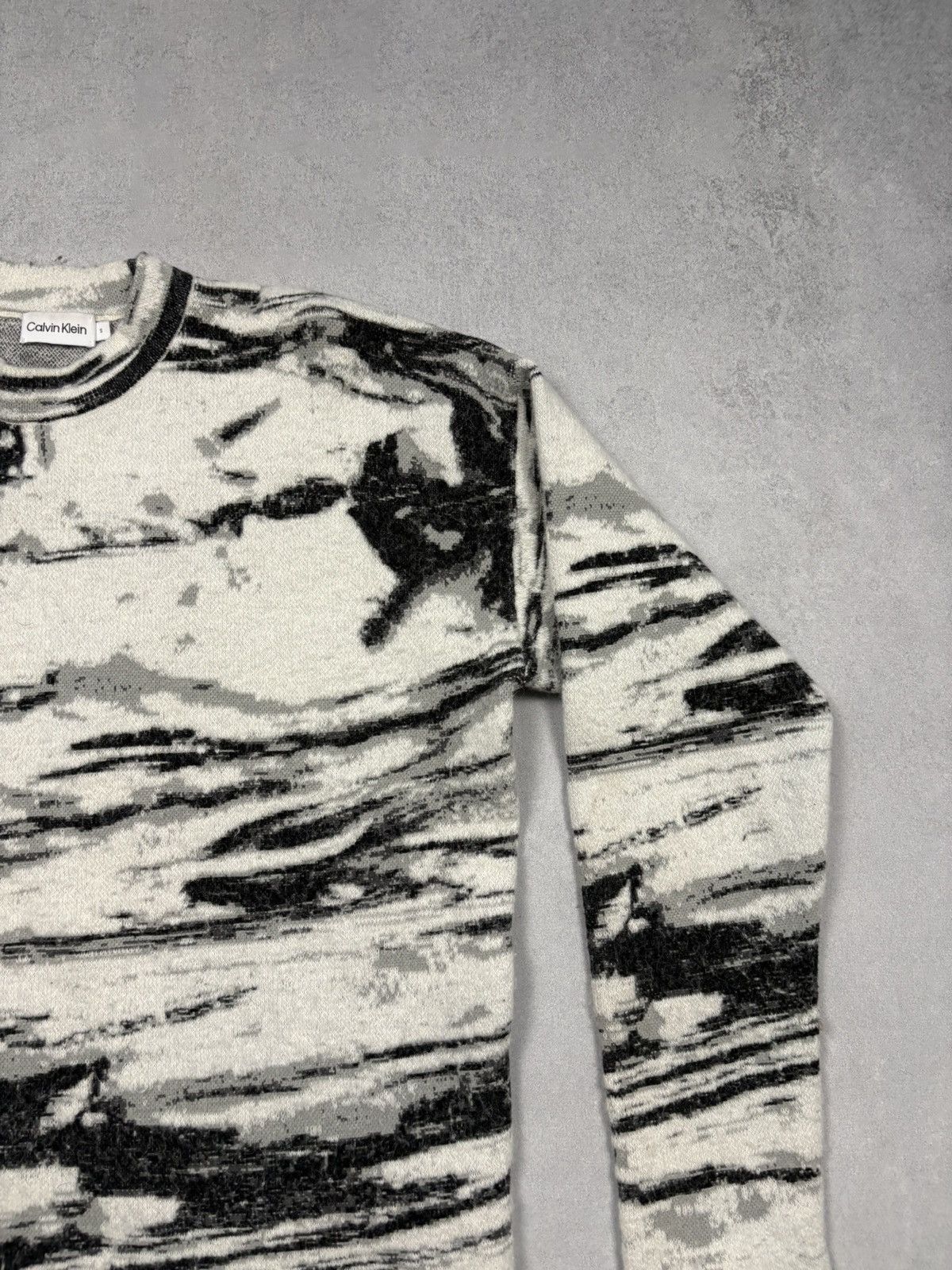Calvin Klein Calvin Klein Abstract Pattern Sweater Alpaca Wool Blend Y2K Size US S / EU 44-46 / 1 - 2 Thumbnail