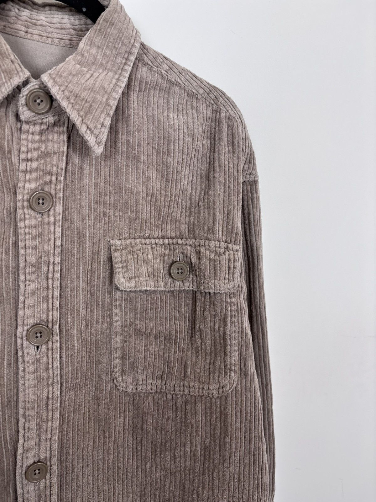 Japanese Brand Niko and… Japan Beige Corduroy Velvet Long Sleeve Shirt Size US M / EU 48-50 / 2 - 4 Thumbnail