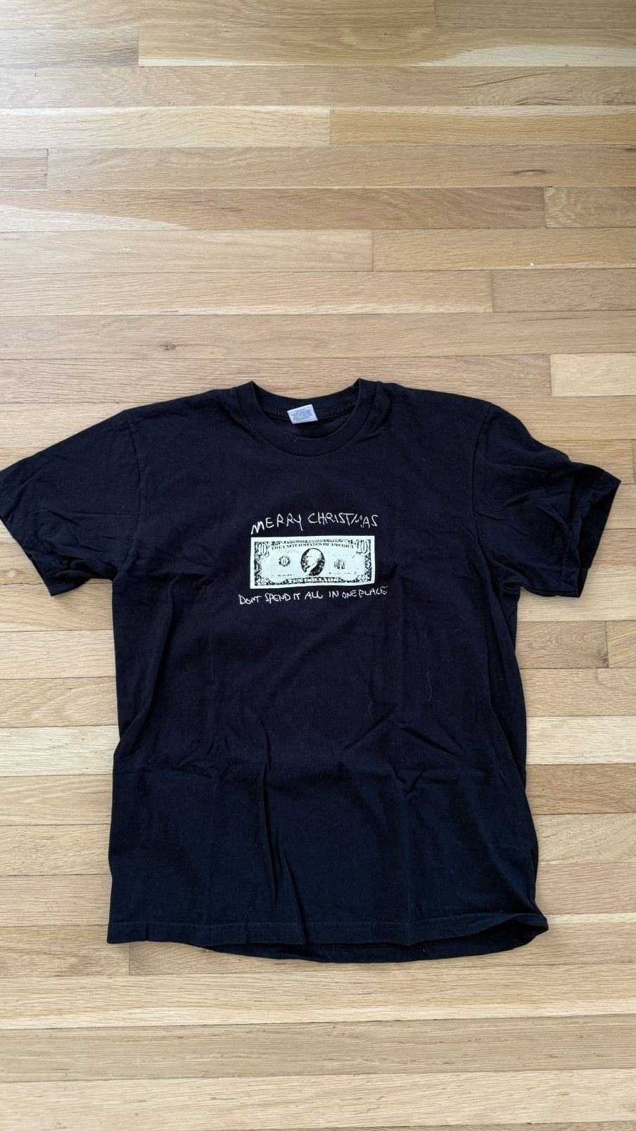 Supreme Supreme Christmas Tee Black Medium 2021 Size US M / EU 48-50 / 2 - 1 Thumbnail