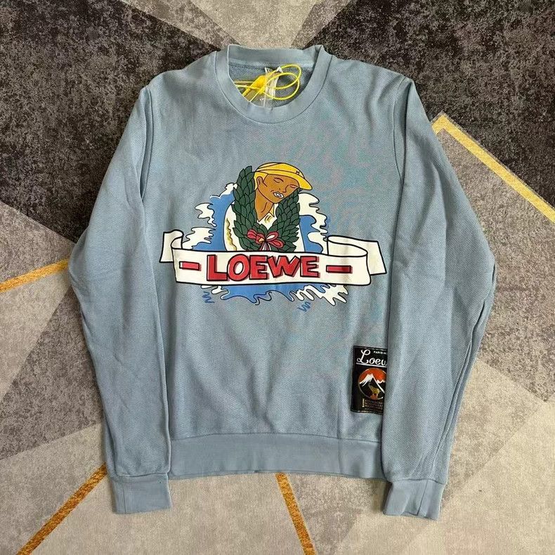 Loewe LOEWE Comic embroidered portrait logo hoodie Size M / US 6-8 / IT 42-44 - 1 Thumbnail