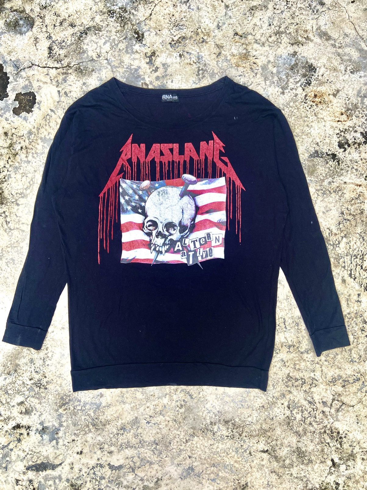 Hysteric Glamour 2000s RNA SLANG punk skull long sleeve t-shirt Size XL / US 12-14 / IT 48-50 - 1 Thumbnail