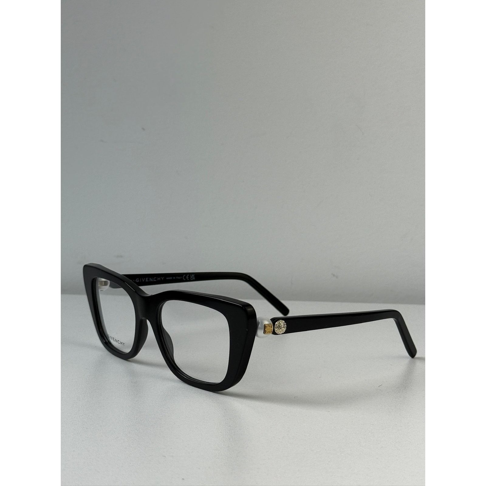 Givenchy NEW Givenchy GV50047I Cat Eye Pearl Black Crystal Frames Size ONE SIZE - 7 Thumbnail
