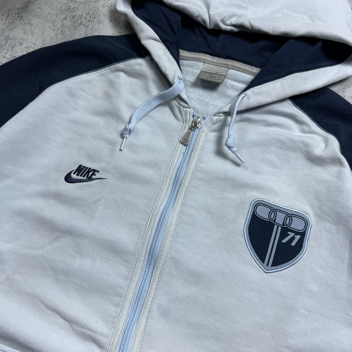 Nike 90s NIKE ATHLETIC BIG LOGO VINTAGE Y2K OVERSIZED ZIP HOODIE Size US XL / EU 56 / 4 - 5 Thumbnail