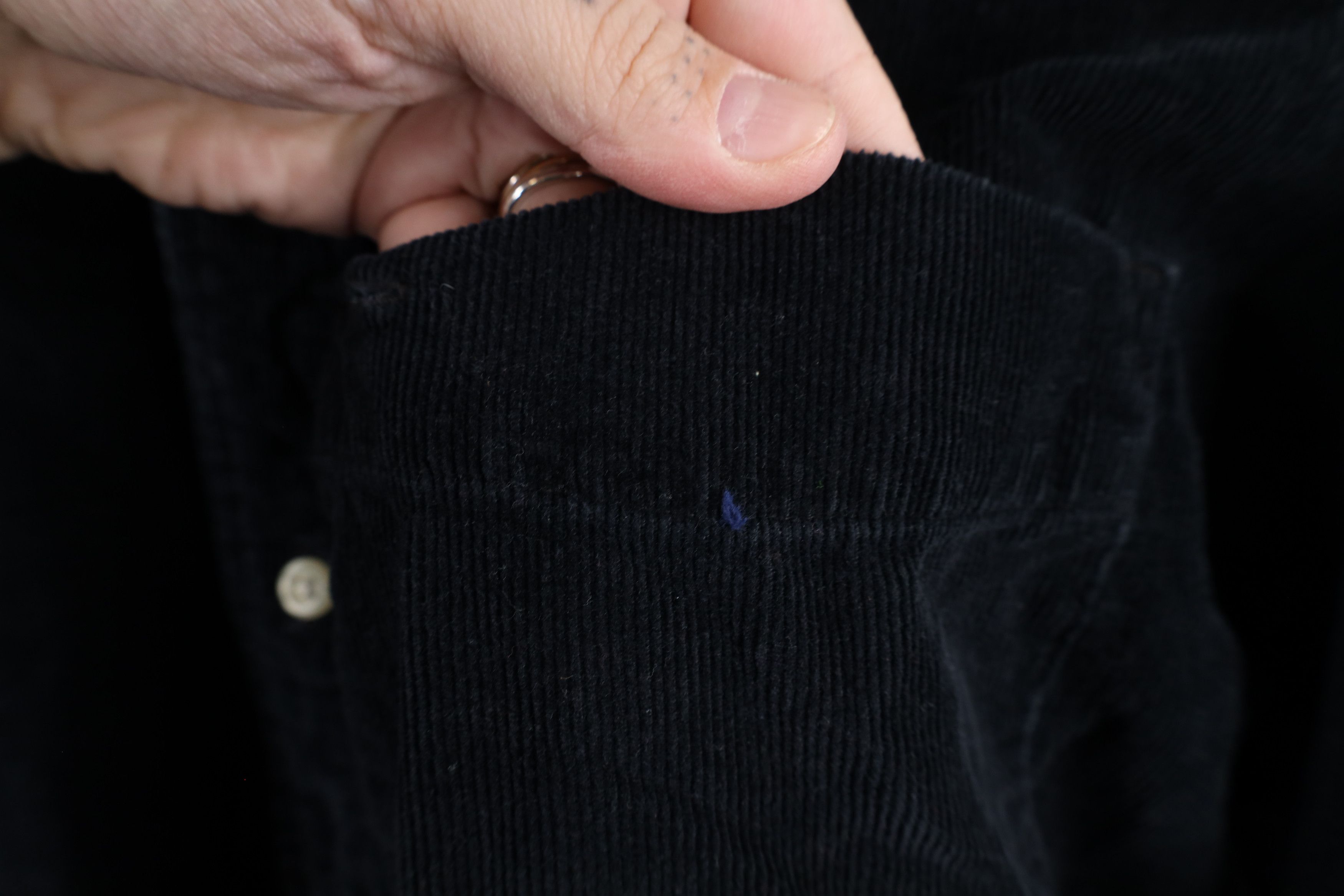 Eddie Bauer × Vintage Vintage 90s Eddie Bauer Collared Button Down Shirt Black Size US XL / EU 56 / 4 - 4 Thumbnail