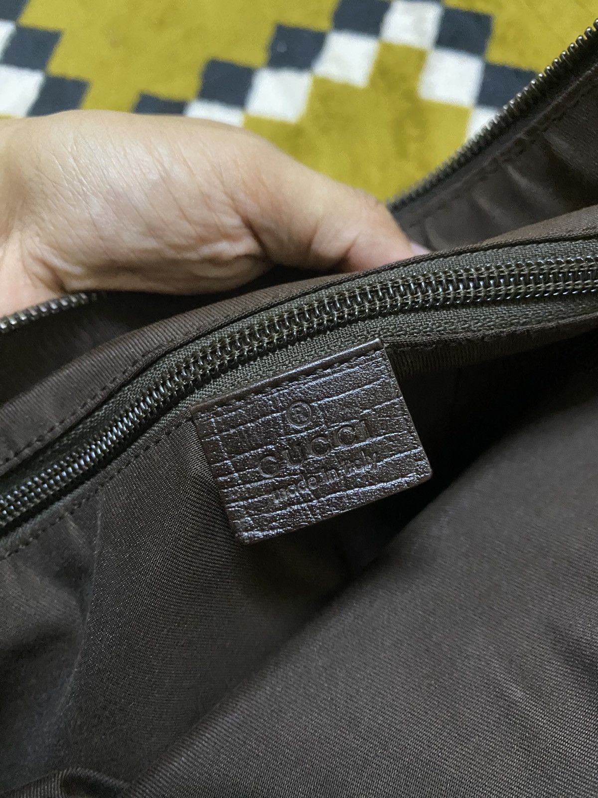 Gucci 💥Last Drop💥Vintage Gucci GG Zip Lock Messenger Bag Size ONE SIZE - 4 Thumbnail