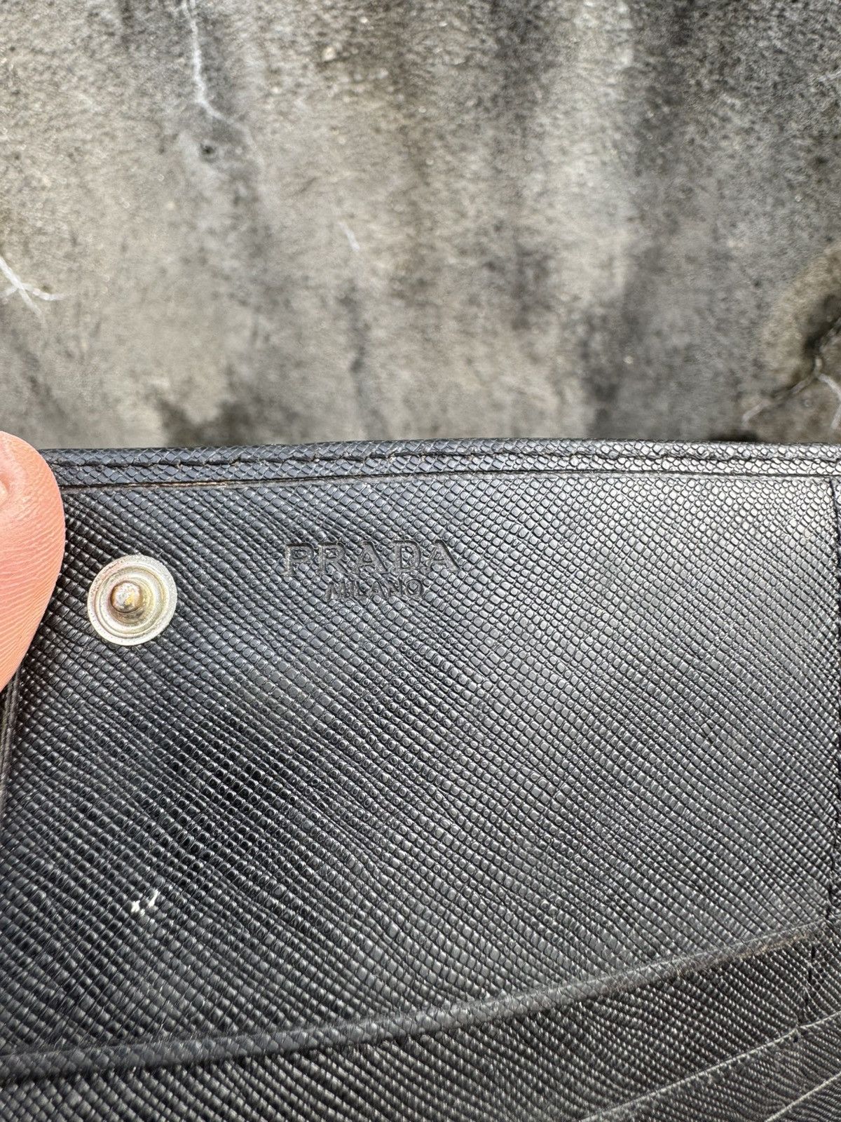 Prada PRADA Long Wallet Safiano Leather Black Auth Size ONE SIZE - 5 Thumbnail