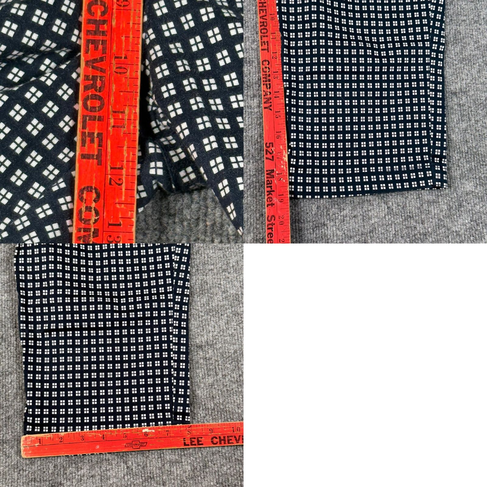 Gloria Vanderbilt Gloria Vanderbilt Womens Anita Capri Pants Size 6 Navy Blue White Geometric Print Office Size 28" / US 6 / IT 42 - 9 Thumbnail