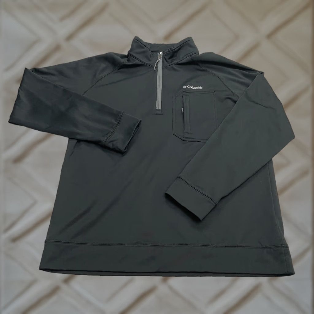 Vintage Columbia Western Trek Jacket Mens Large Black 1/4 Zip Pockets Outdoor Hiking Weather Activewear Fall Winter Seasonal Jacket Size US L / EU 52-54 / 3 - 1 Thumbnail