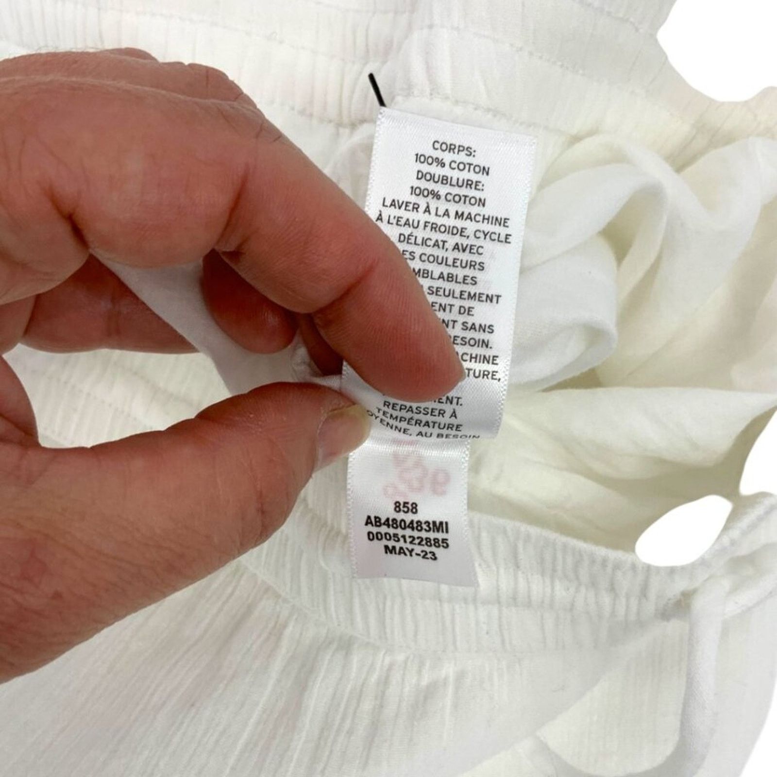 Other Abound Wide Leg Cotton Pants White Size Medium NWT $30 MSRP Size 30" / US 8 / IT 44 - 9 Thumbnail