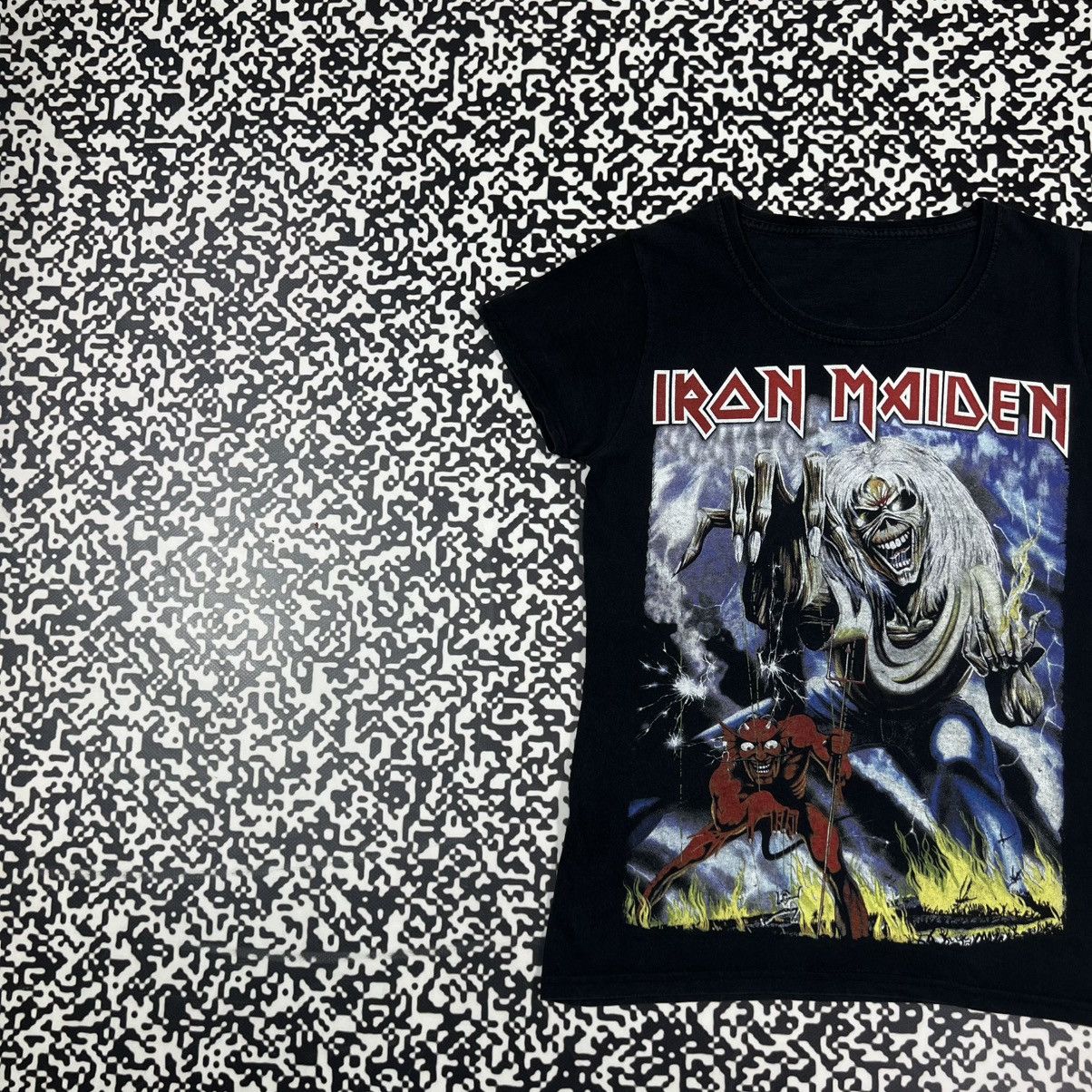 Iron Maiden Vintage Y2K Iron Maiden Number Of The Beast Band T-shirt Size M / US 6-8 / IT 42-44 - 6 Thumbnail