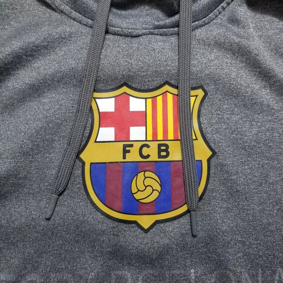 Other FCB Barcelona Soccer Hoodie Mens Small Pockets Pullover Logo Size US S / EU 44-46 / 1 - 3 Thumbnail