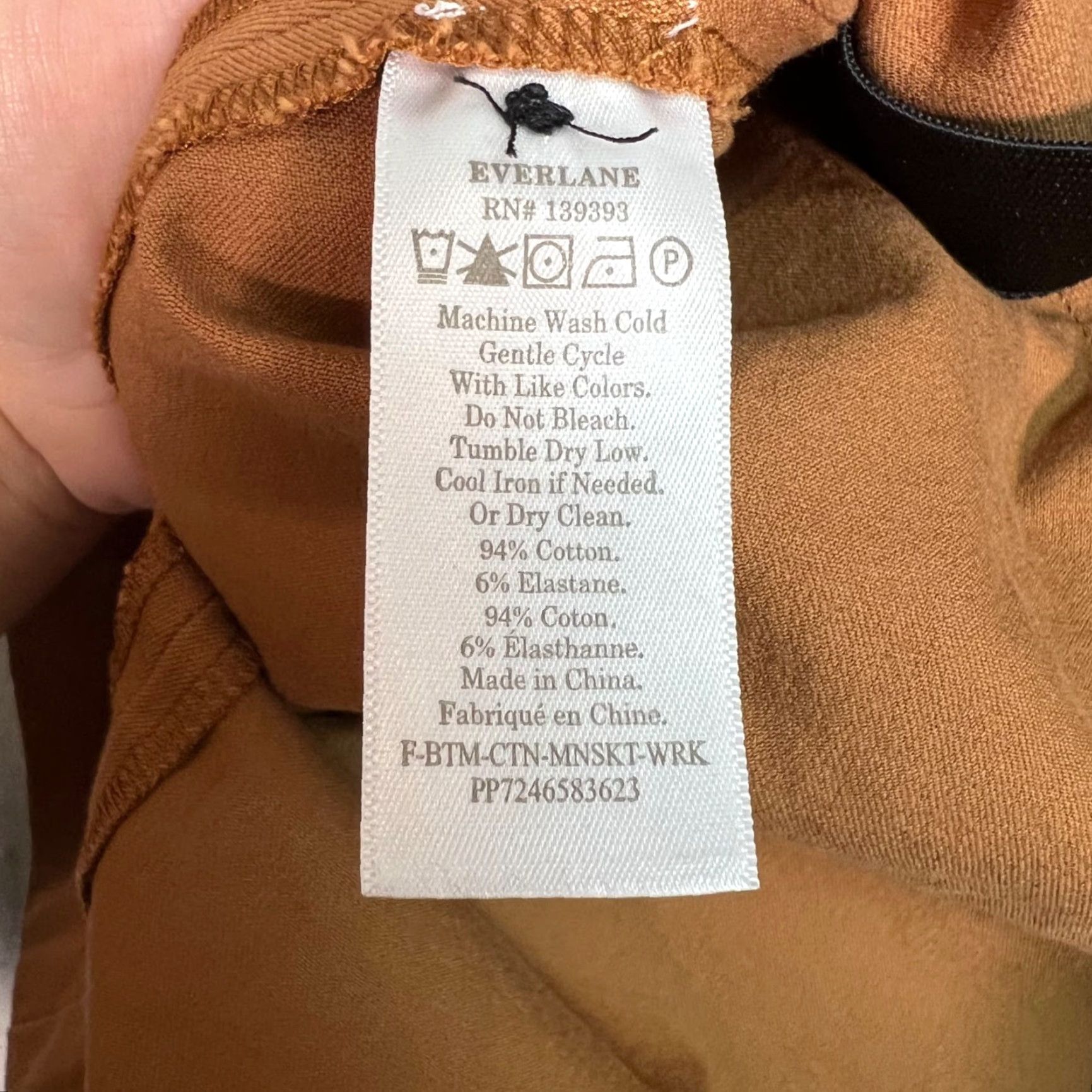 Everlane VINTAGE Everlane Women’s Brown Mini Skirt Size 2 Cotton Blend Casual Short Pockets Size 26" / US 2 / IT 38 - 4 Thumbnail