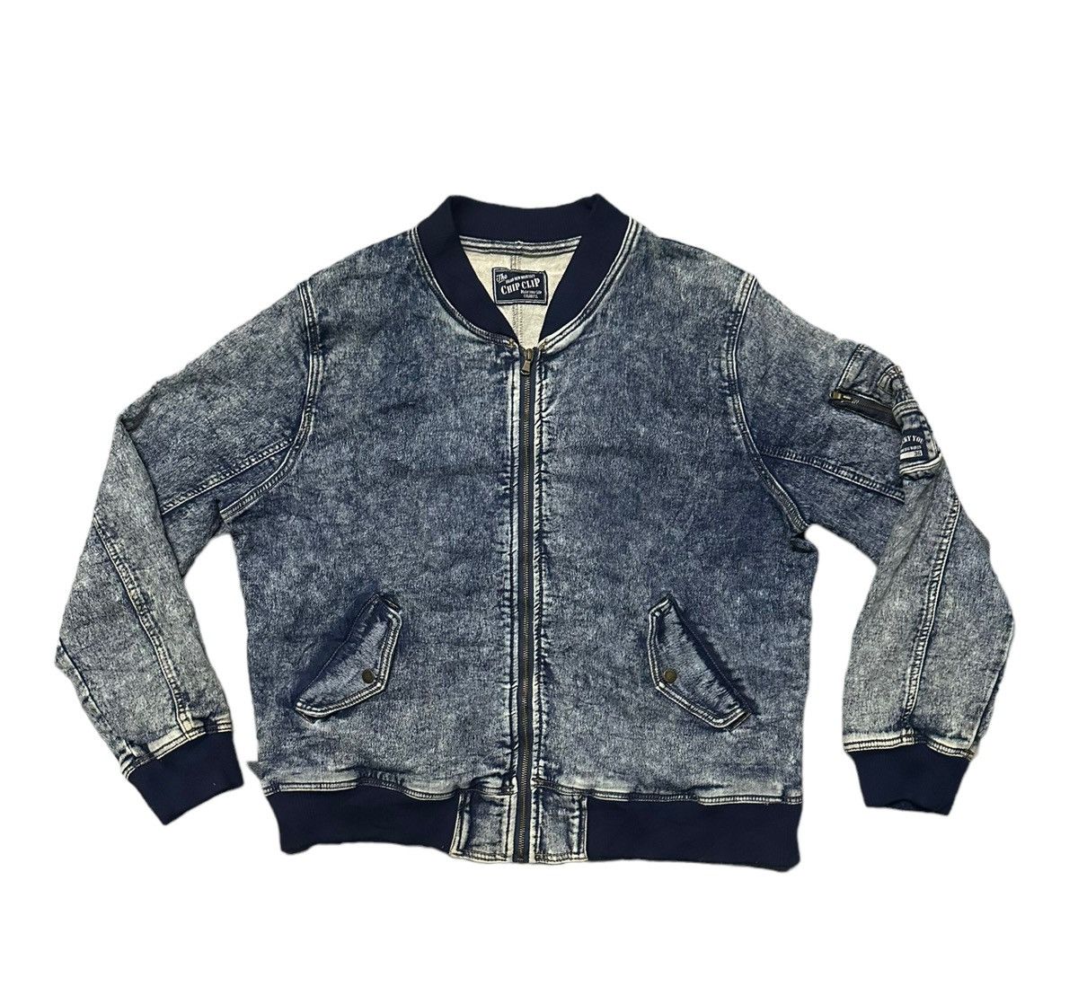 Japanese Brand Chip clip bomber jacket Size US XXL / EU 58 / 5 - 6 Thumbnail