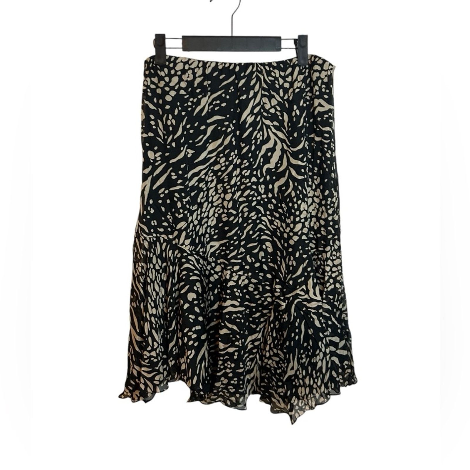 Other NWT Dana Buchman Vintage Silk Patterned Asymmetrical Skirt Size 28" / US 6 / IT 42 - 2 Thumbnail