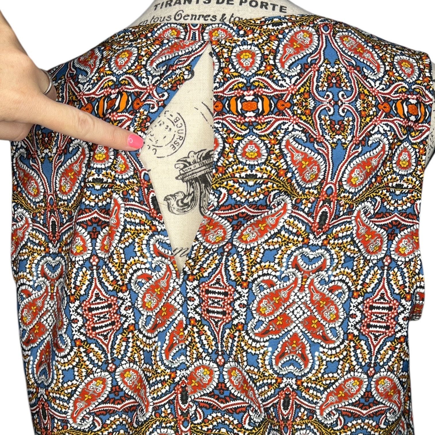 Other Marcelle Tie Neck Top Stitch Fix Daniel Rainn Keyhole Blouse Size M / US 6-8 / IT 42-44 - 7 Thumbnail