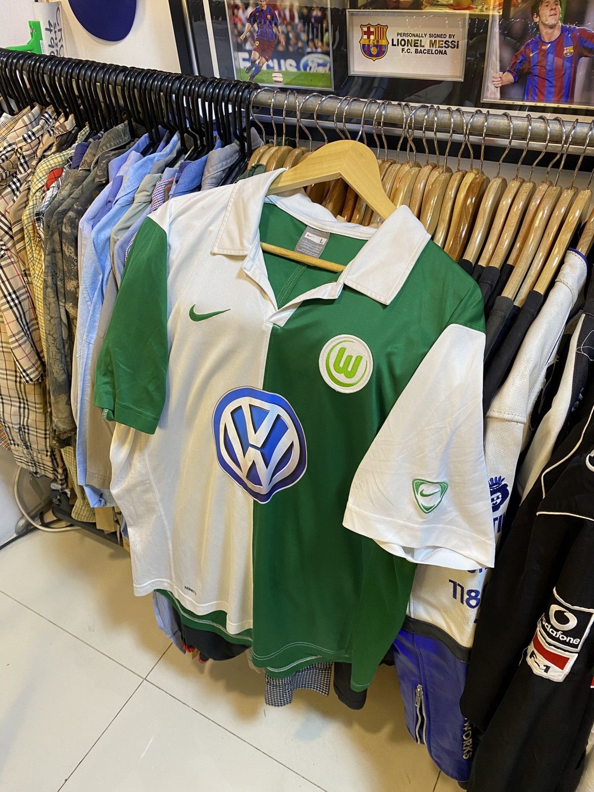 Nike Y2K Nike Wolfsburg Home Size US L / EU 52-54 / 3 - 1 Thumbnail