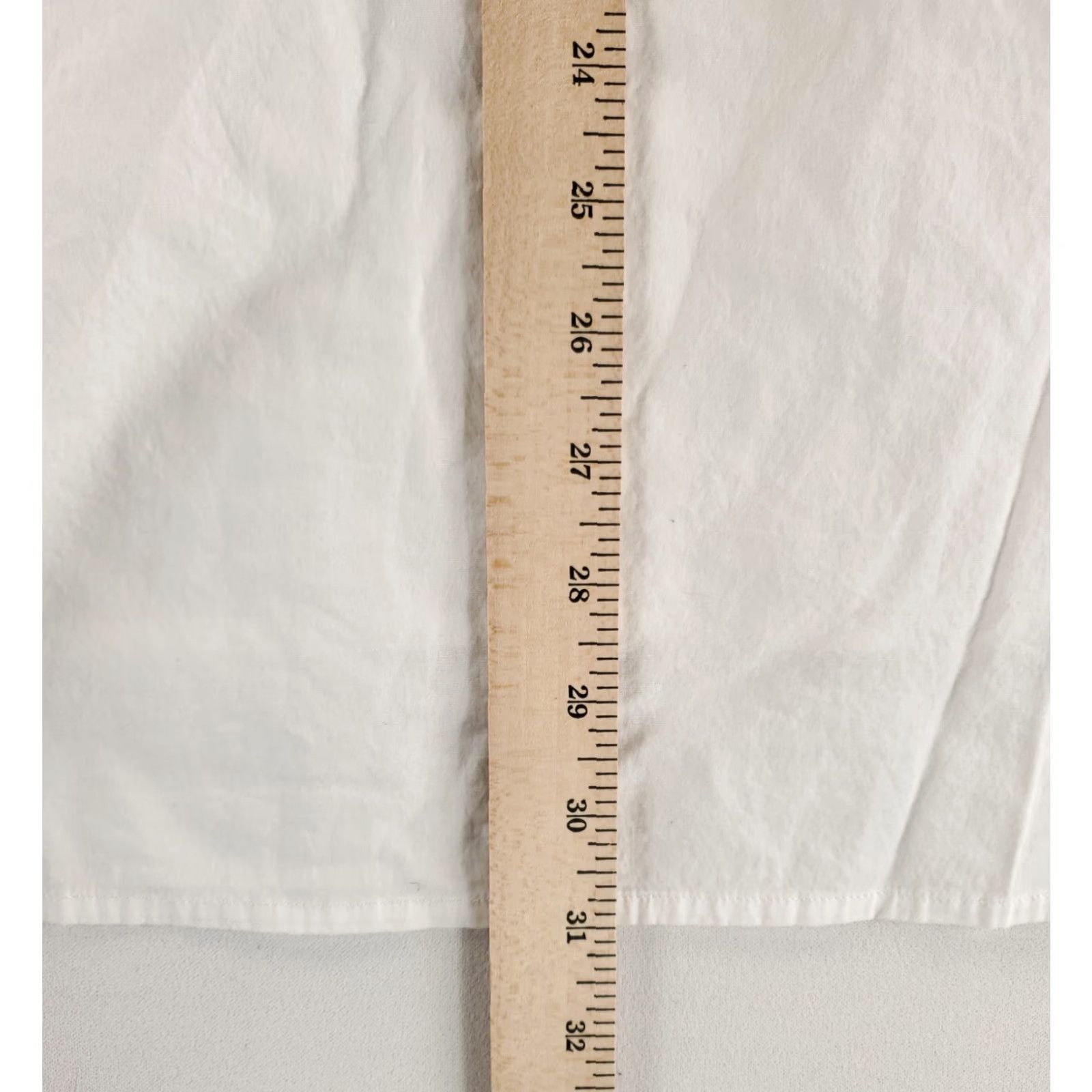 Eileen Fisher Eileen Fisher Button-Up Shirt Long Sleeve White 97% Cotton 3% Spandex Womens M Size M / US 6-8 / IT 42-44 - 5 Thumbnail