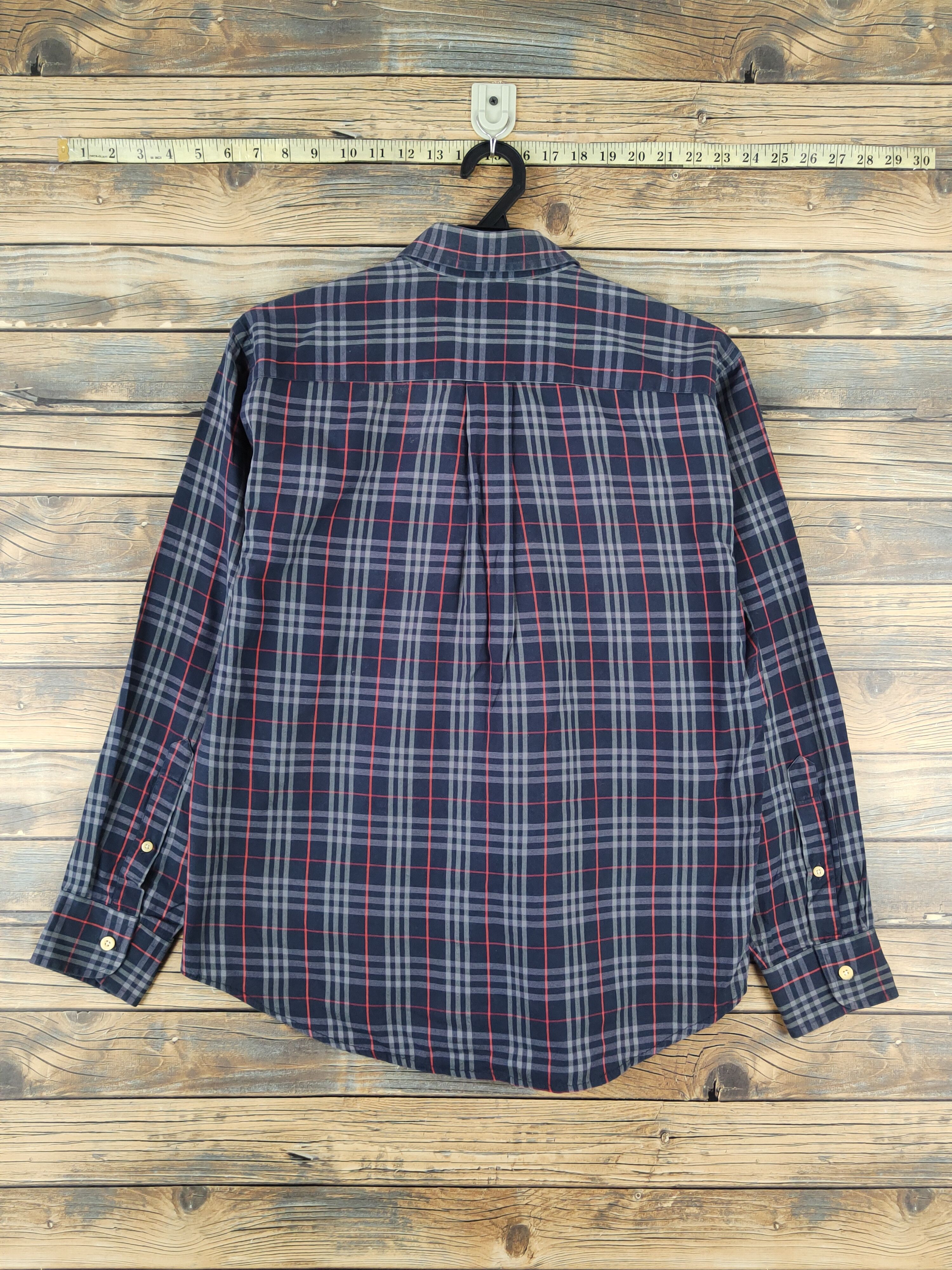 Burberry DLL Burberrys Navy Button Ups Shirts #023 Size US M / EU 48-50 / 2 - 8 Thumbnail