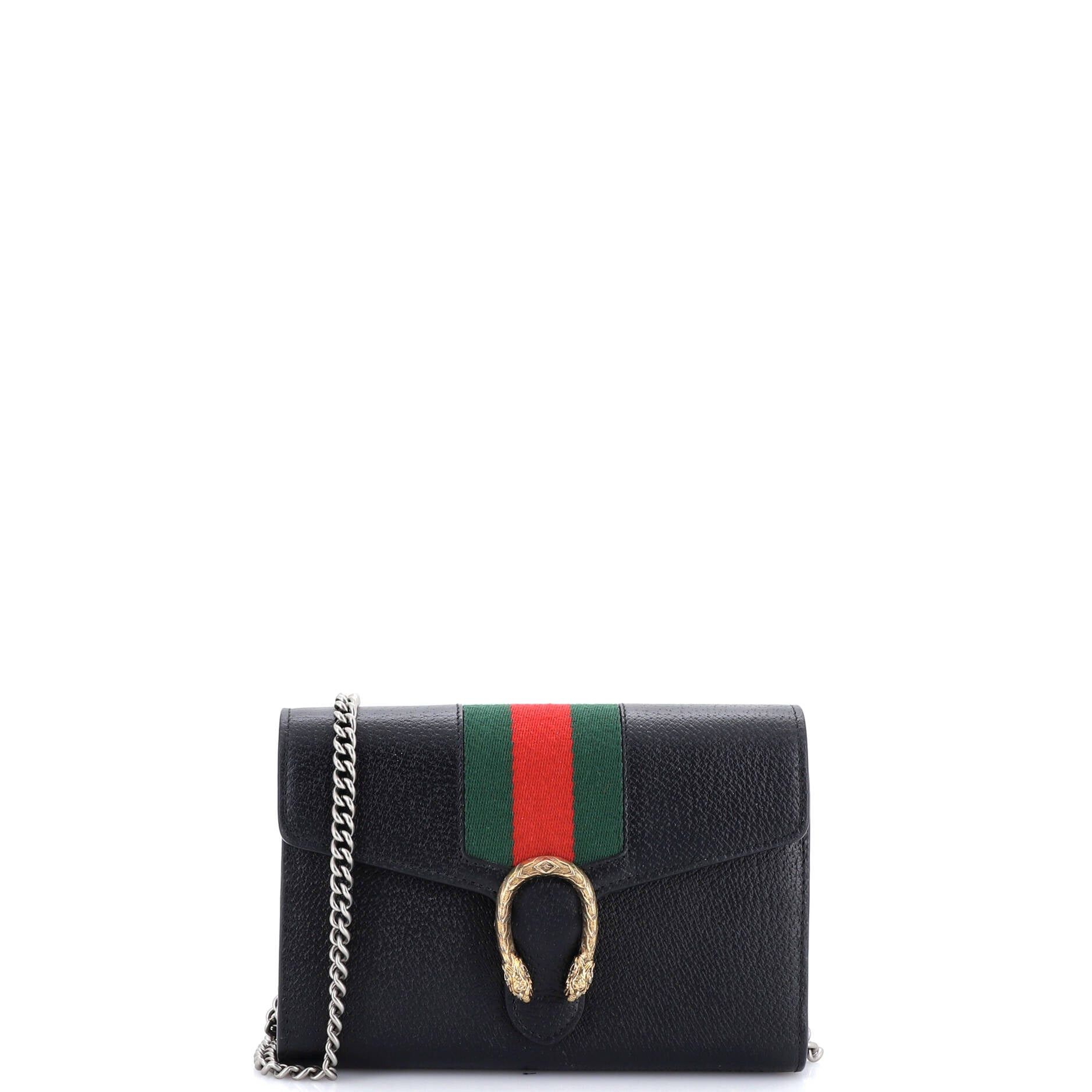 Gucci Dionysus Web Chain Wallet Size ONE SIZE - 1 Thumbnail