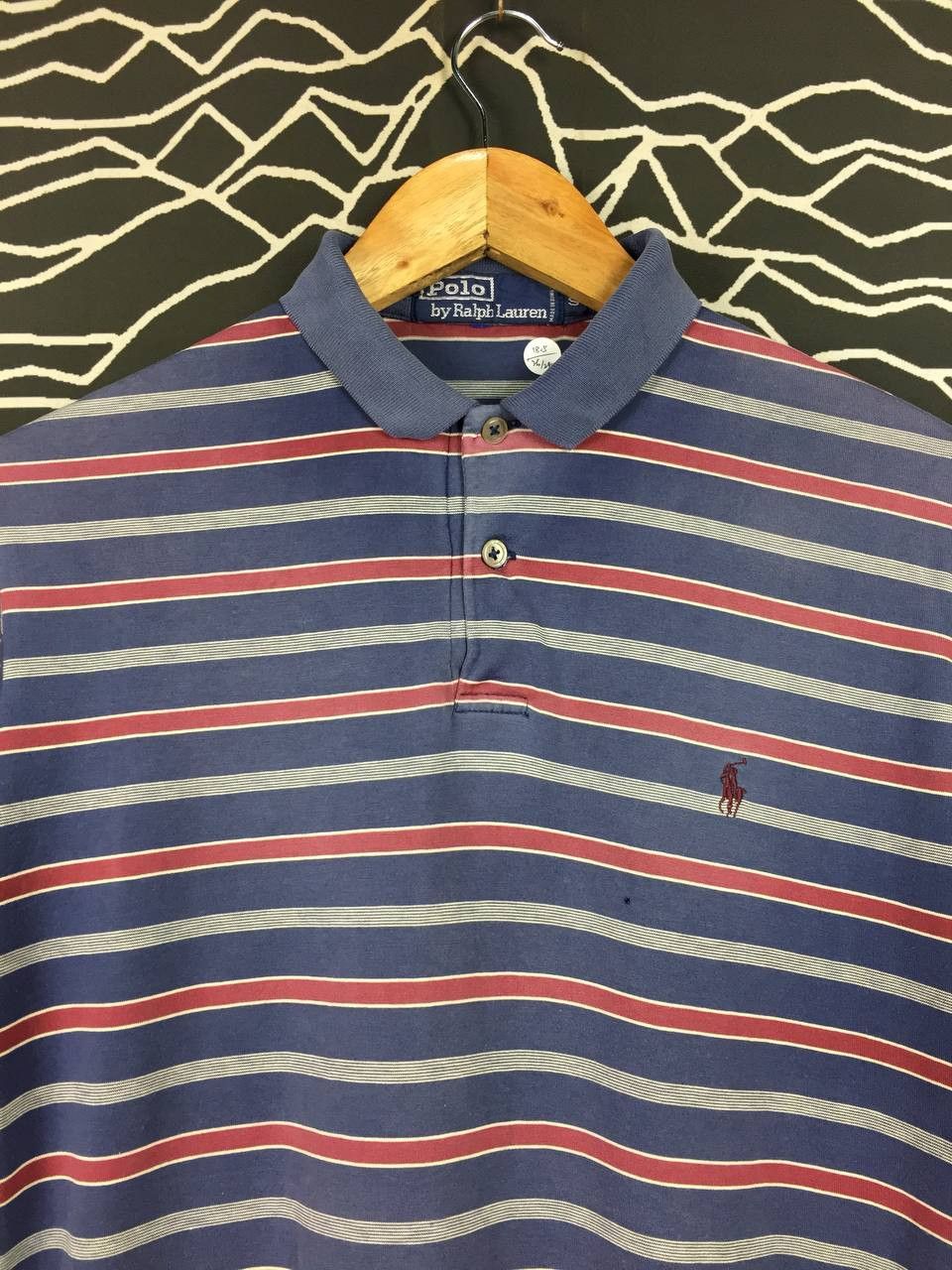 Polo Ralph Lauren Vtg Polo Ralph Lauren Pony Logo Striped Polo Shirt Size US S / EU 44-46 / 1 - 3 Thumbnail