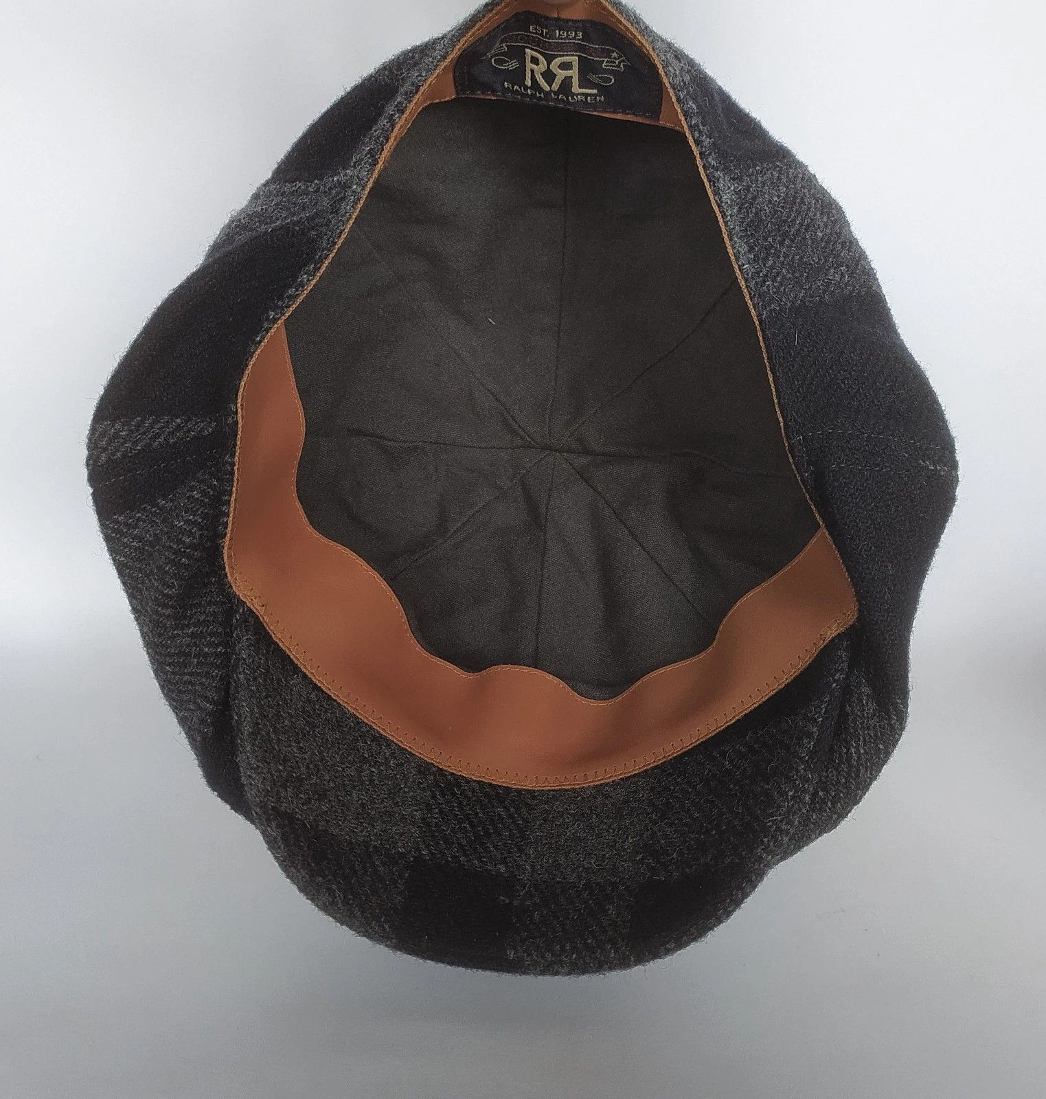 RRL Ralph Lauren DOUBLE RL Plaid Wool Twill Newsboy Cap T/3023 Size ONE SIZE - 8 Thumbnail