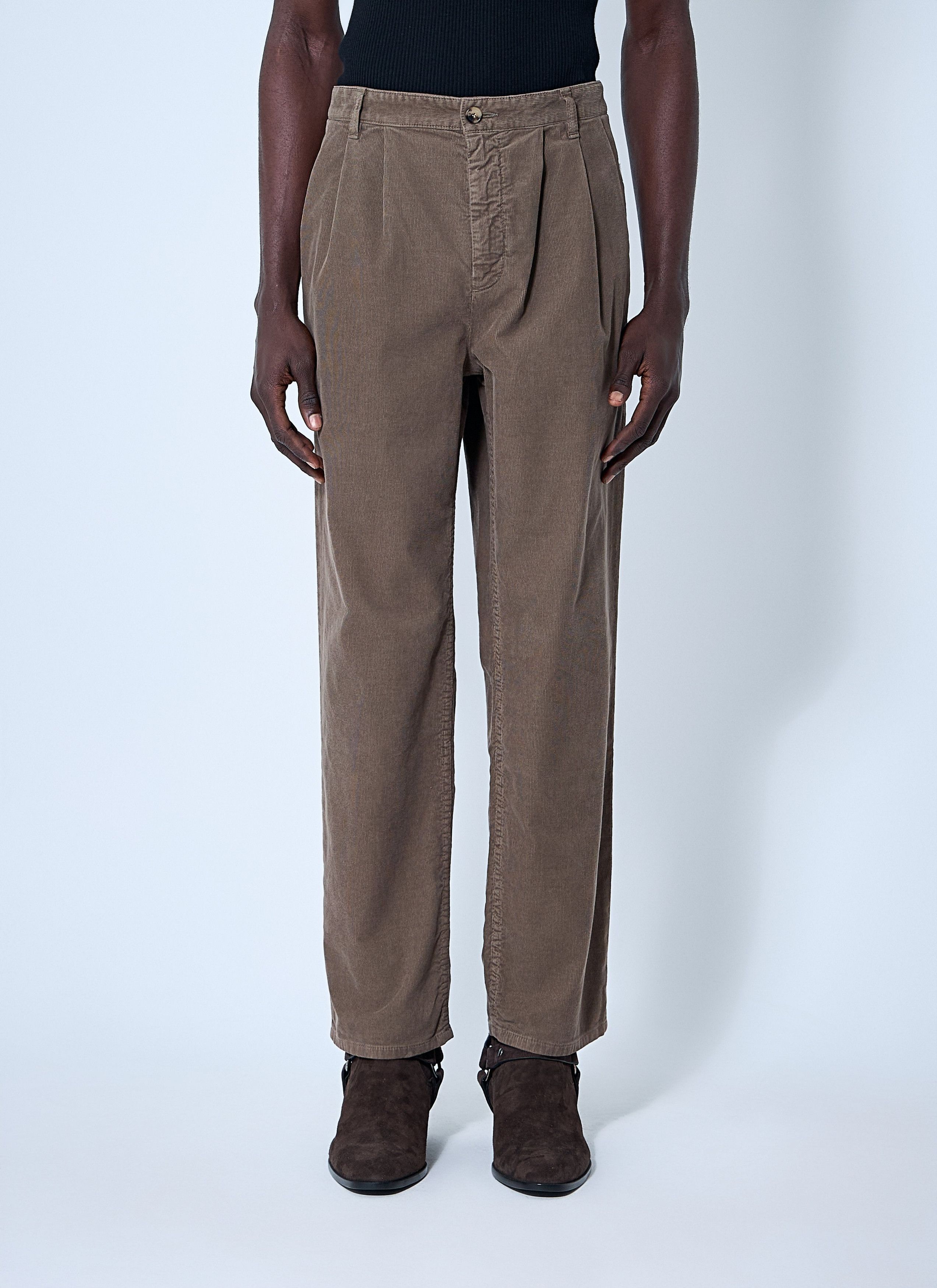 Saint Laurent Paris baggy pants in corduroy Size US 33 - 1 Thumbnail