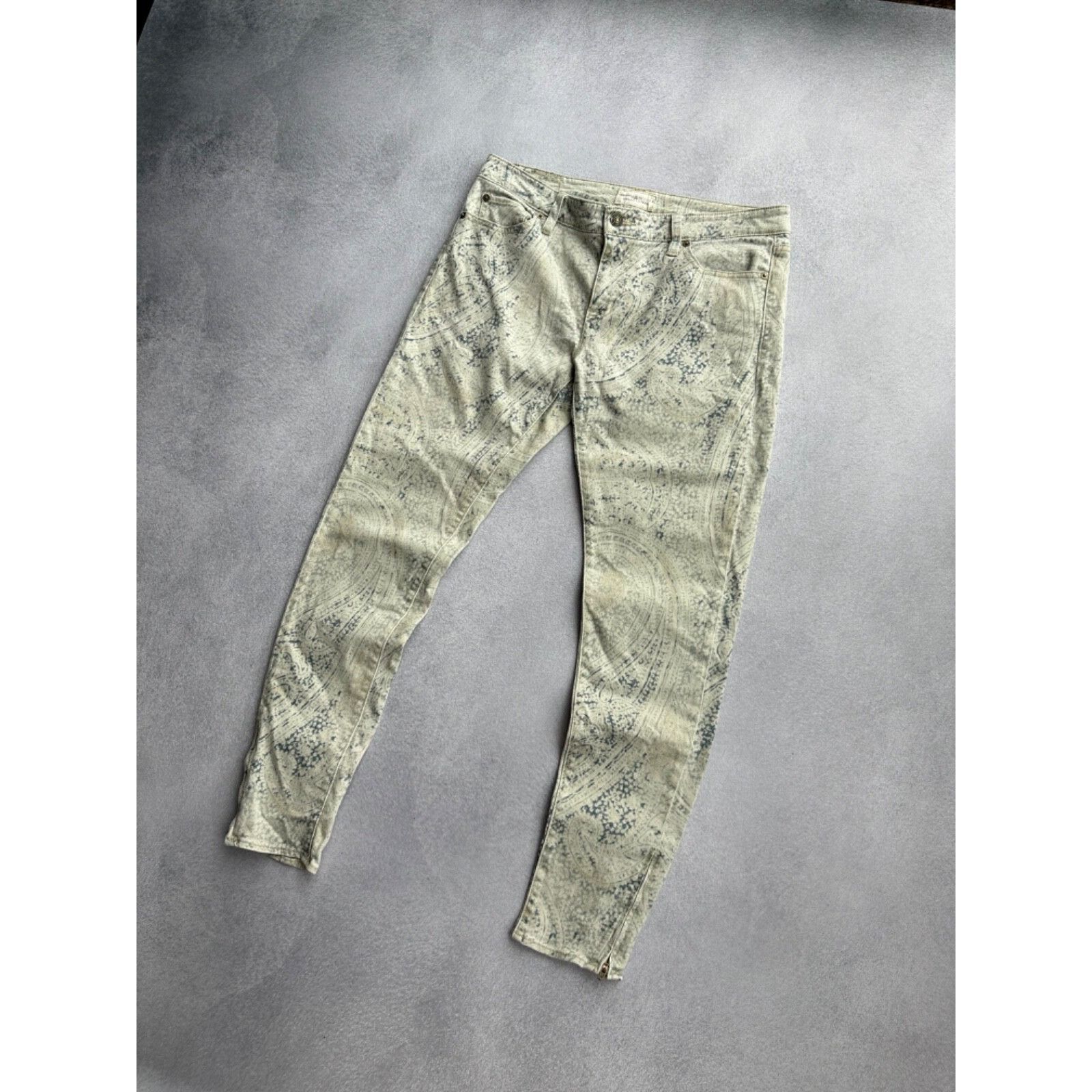 Polo Ralph Lauren VTG Denim&Supply Ralph Lauren Paisley Print Ankle Zip Pants Size US 30 / EU 46 - 7 Thumbnail