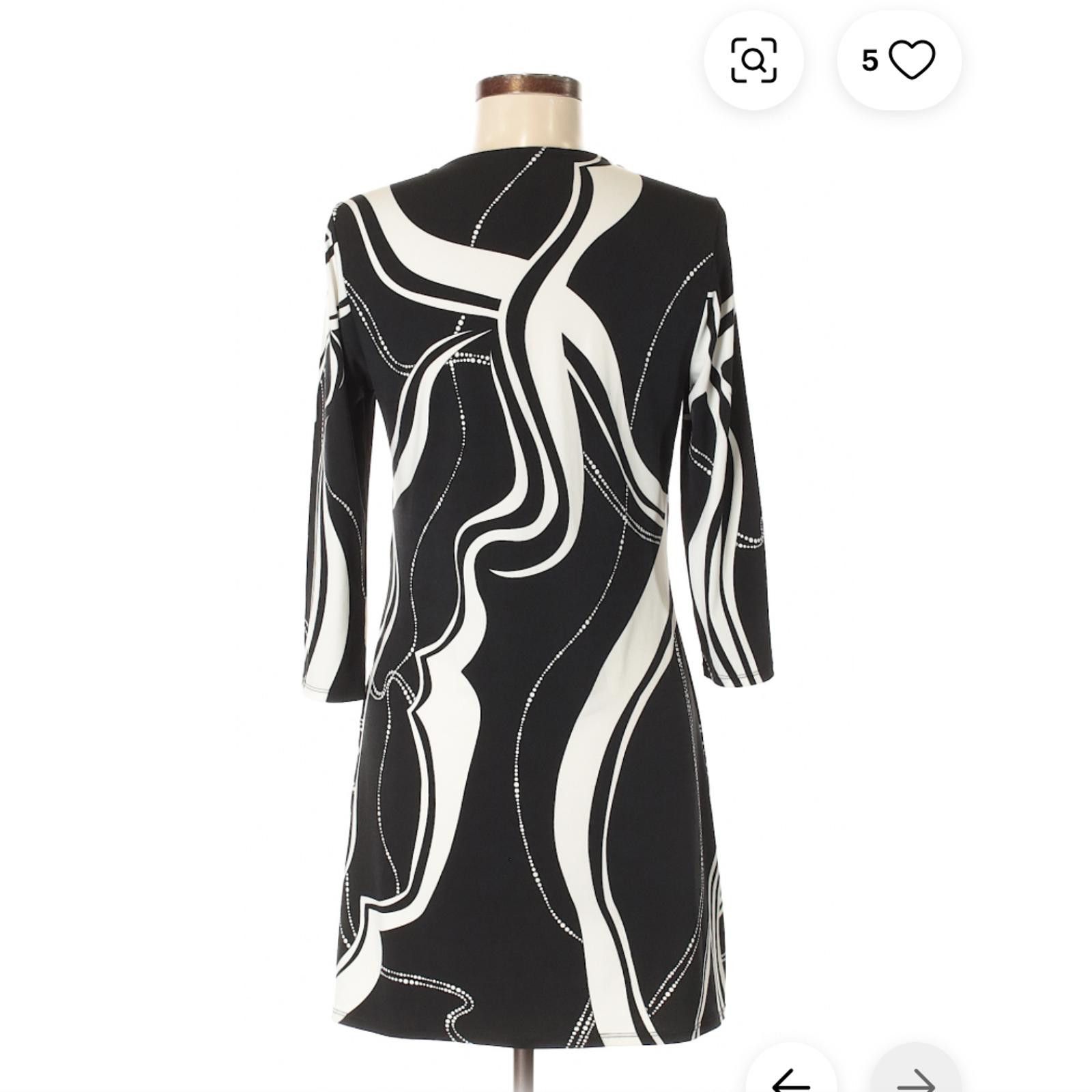 Other White House Black Market Casual Black and White Dress Size M Size M / US 6-8 / IT 42-44 - 2 Thumbnail