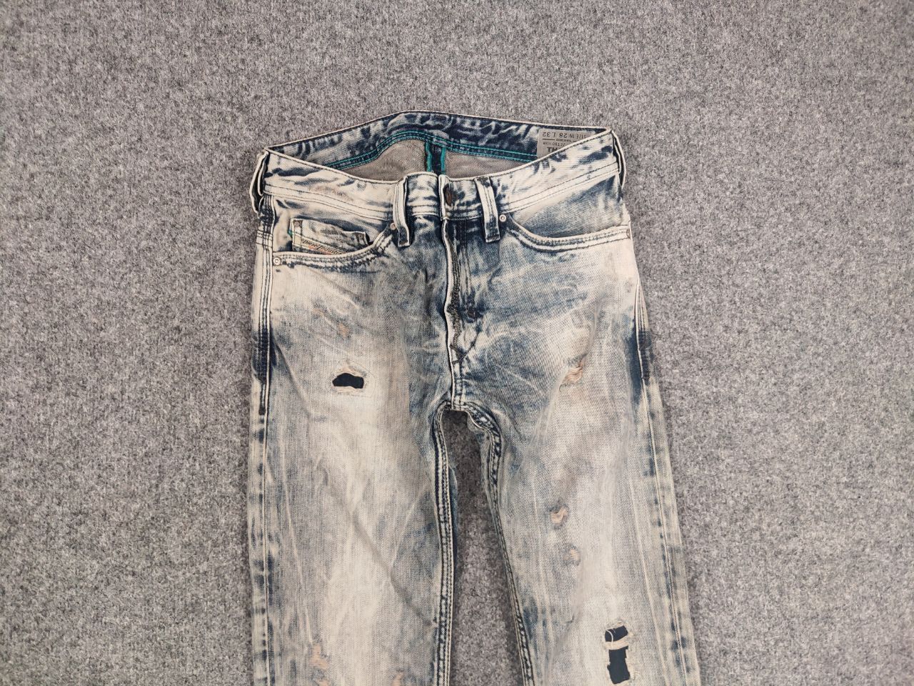 Diesel Diesel Thanaz Vintage Washed Distressed Denim Jeans l.g.b. Size US 30 / EU 46 - 8 Thumbnail