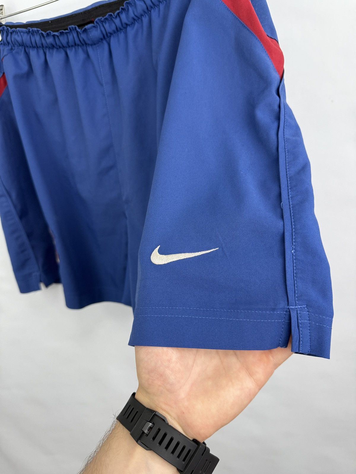 Nike 🇪🇸 Vintage 2002/2003 F. C. Barcelona Nike Soccer Shorts Size US 32 / EU 48 - 4 Thumbnail