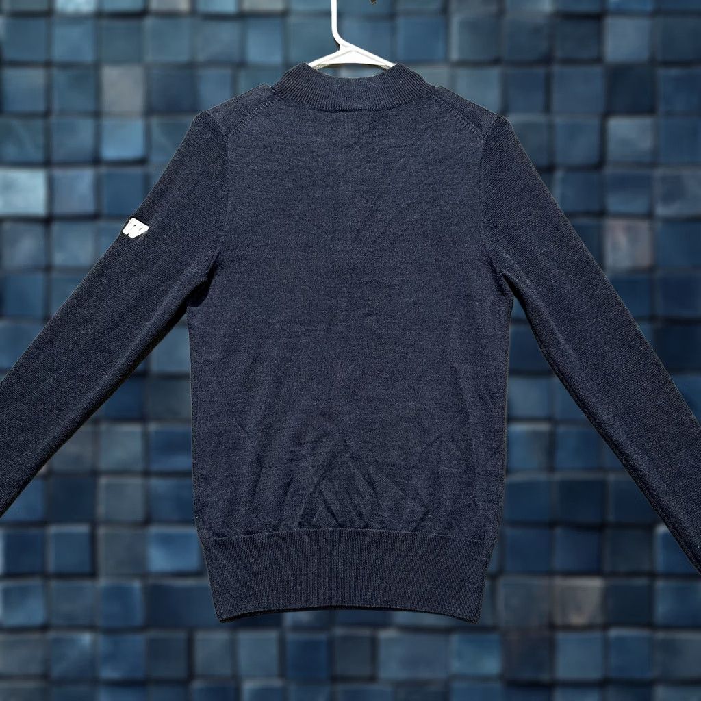 Nike Nike Golf Sweater Womens Medium Blue Quarter Zip Merino Wool Wisconsin Badgers Size M / US 6-8 / IT 42-44 - 1 Thumbnail