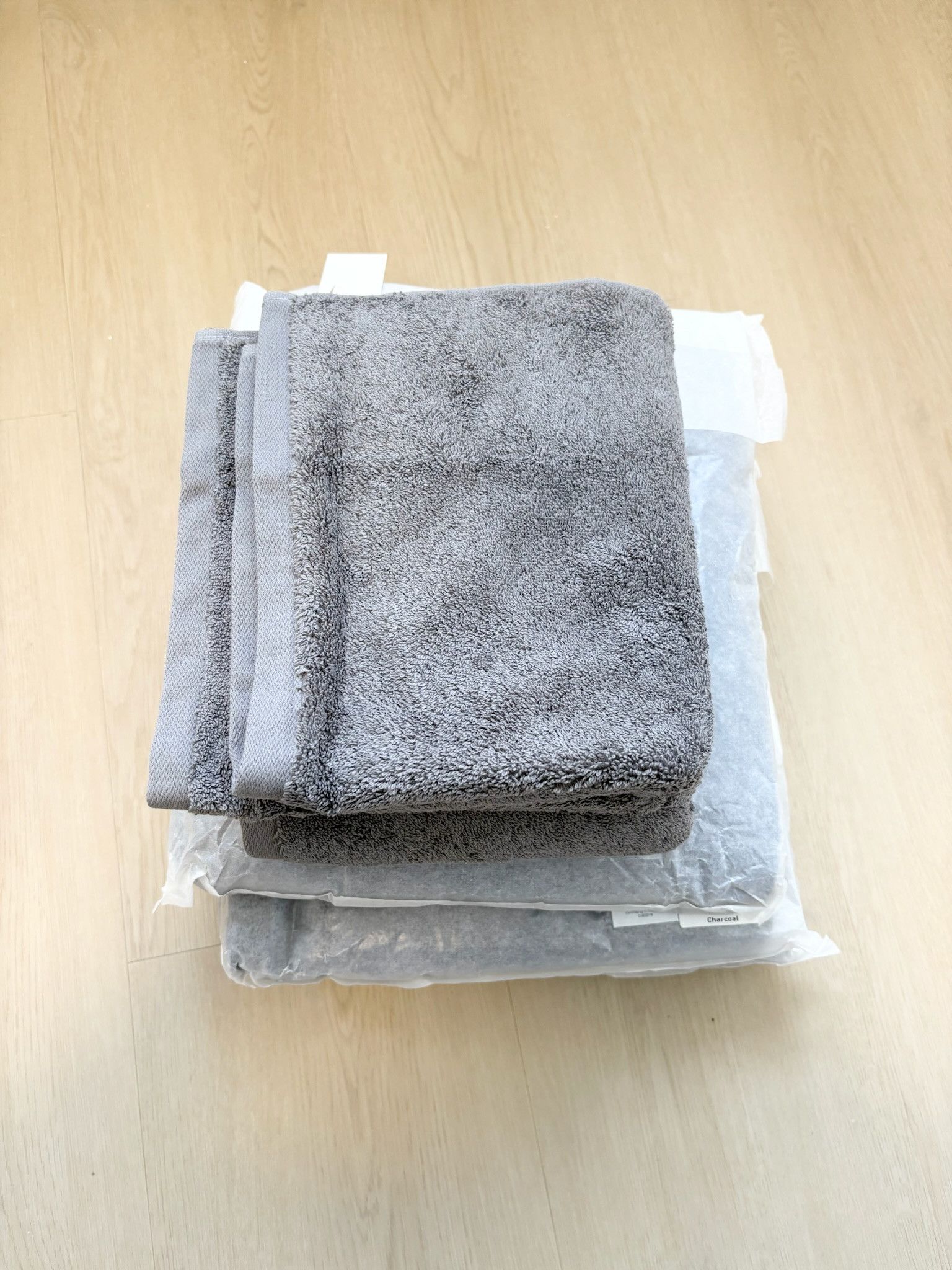 JJJJound JJJJound charcoal bath & hand towel set Size ONE SIZE - 2 Thumbnail