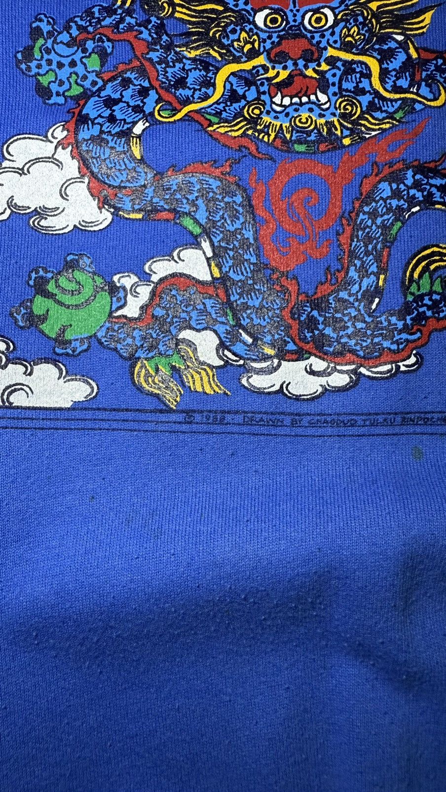 JNCO Vintage / Y2K 1980s Dragon Tattoo Style Sweatshirt /Crewneck Size US M / EU 48-50 / 2 - 5 Thumbnail