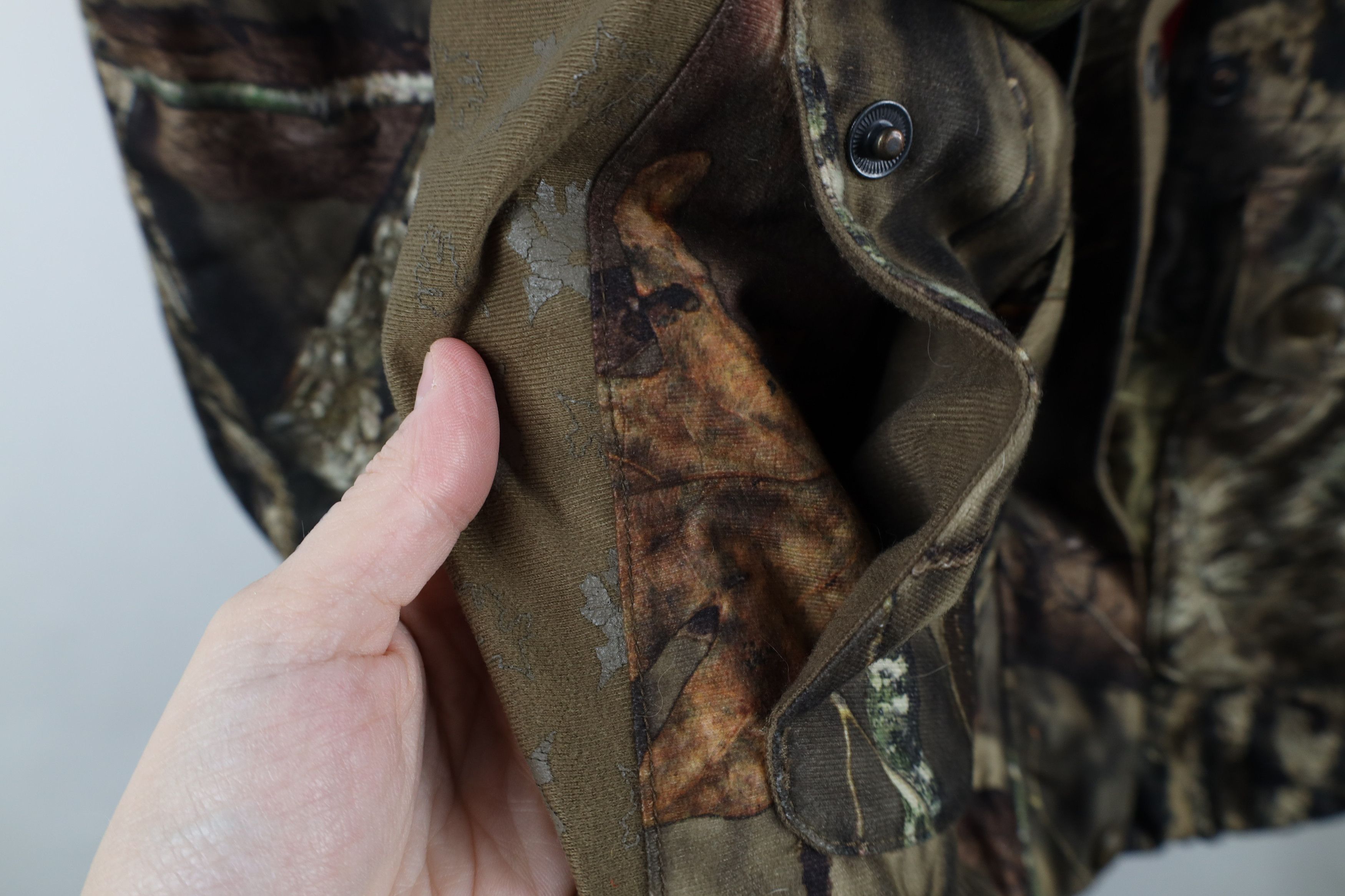 Vintage Vintage Streetwear Chamois Cloth Hooded Hunting Jacket Size M / US 6-8 / IT 42-44 - 7 Thumbnail