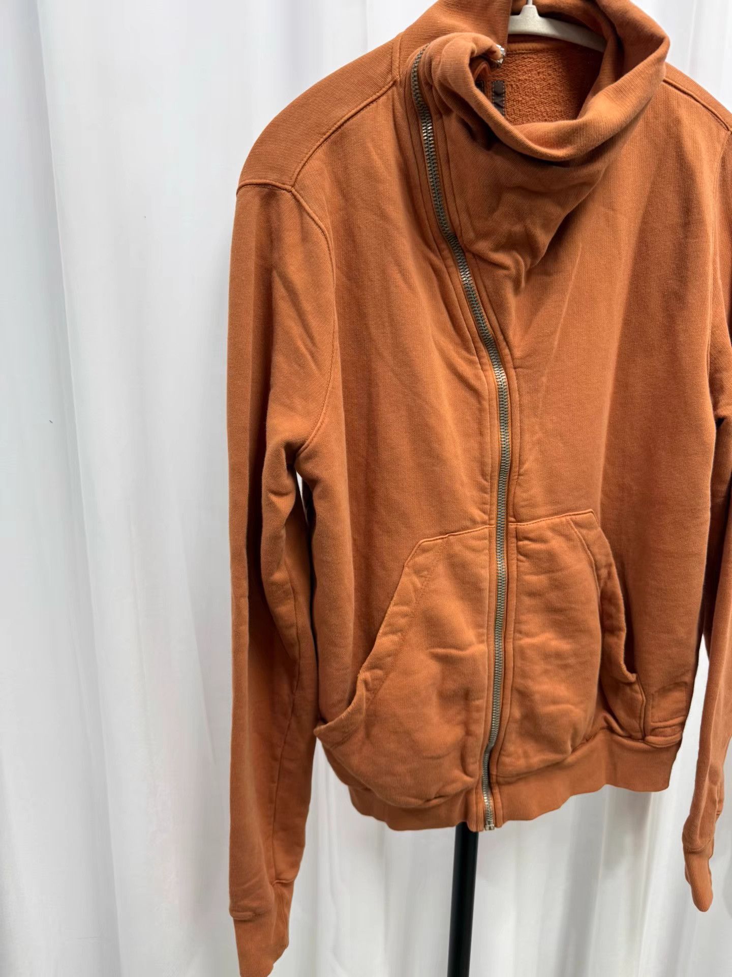 Rick Owens Rick Owens Diagonal Zip Sweatshirt Jacket K20 Size US L / EU 52-54 / 3 - 2 Thumbnail